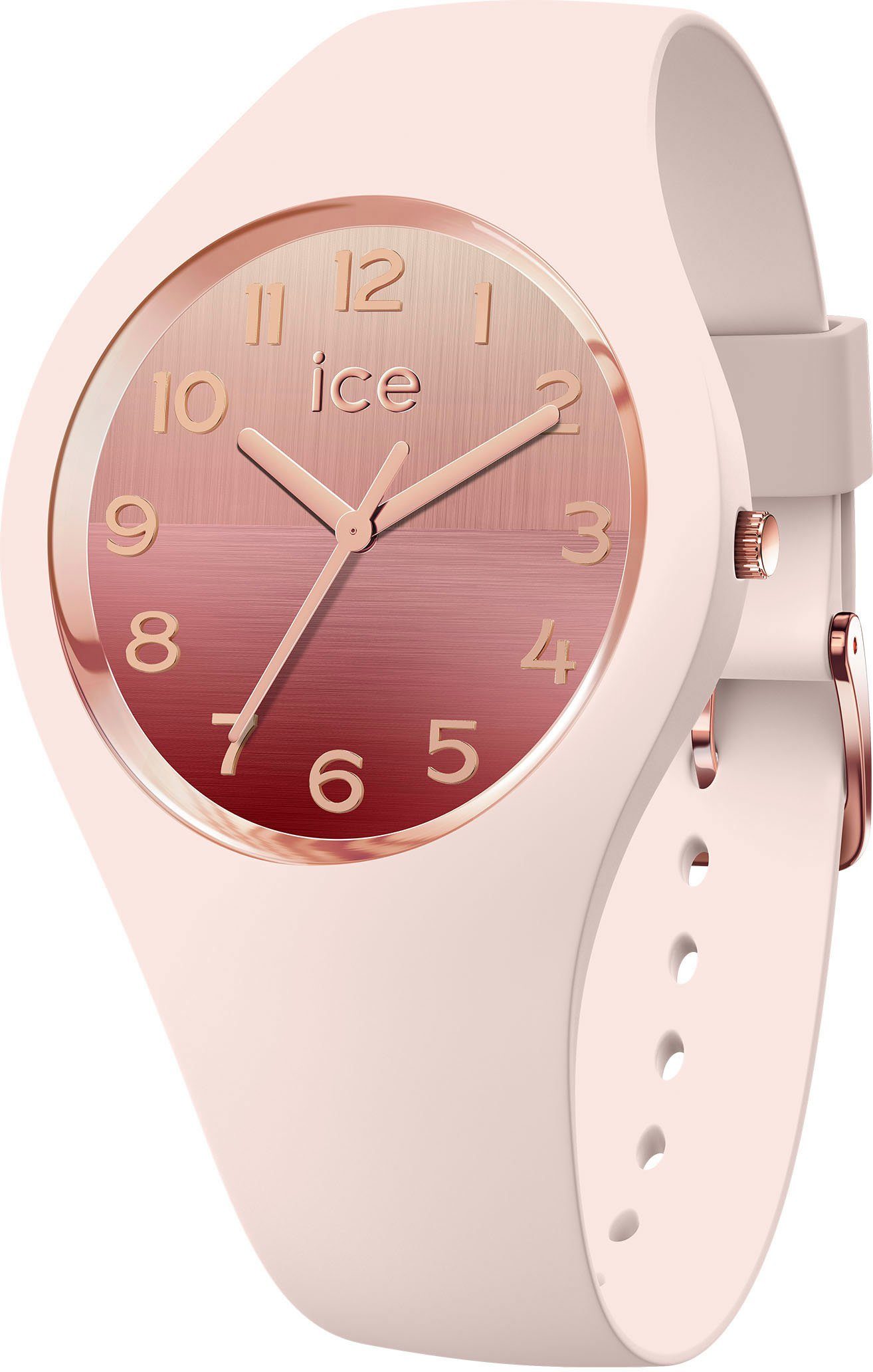 ice-watch Quarzuhr ICE horizon - Nude - Small - 3H, 021361, Armbanduhr, Damenuhr, Silikon