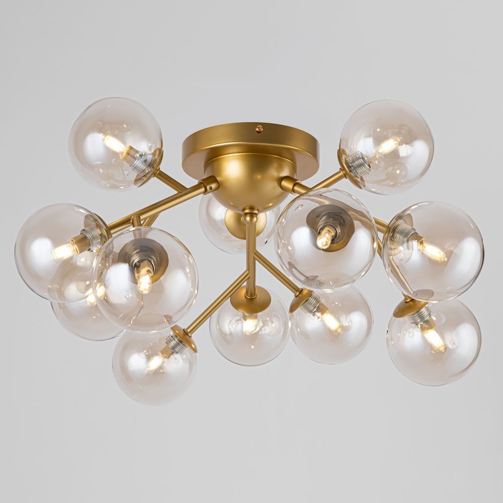 Maytoni Deckenleuchte Deckenleuchte Dallas 12-flammig 600mm gold, keine Angabe, Leuchtmittel enthalten: Nein, warmweiss, Deckenlampe, Deckenbeleuchtung, Deckenlicht