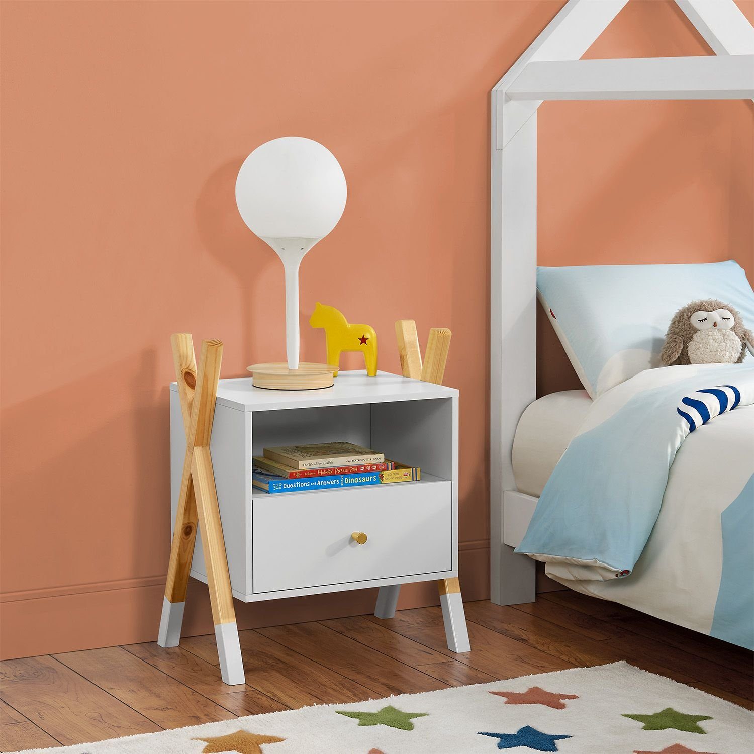 Juskys Nachttisch Jamie, stabil & standfest, moderne Optik, kompakt günstig online kaufen