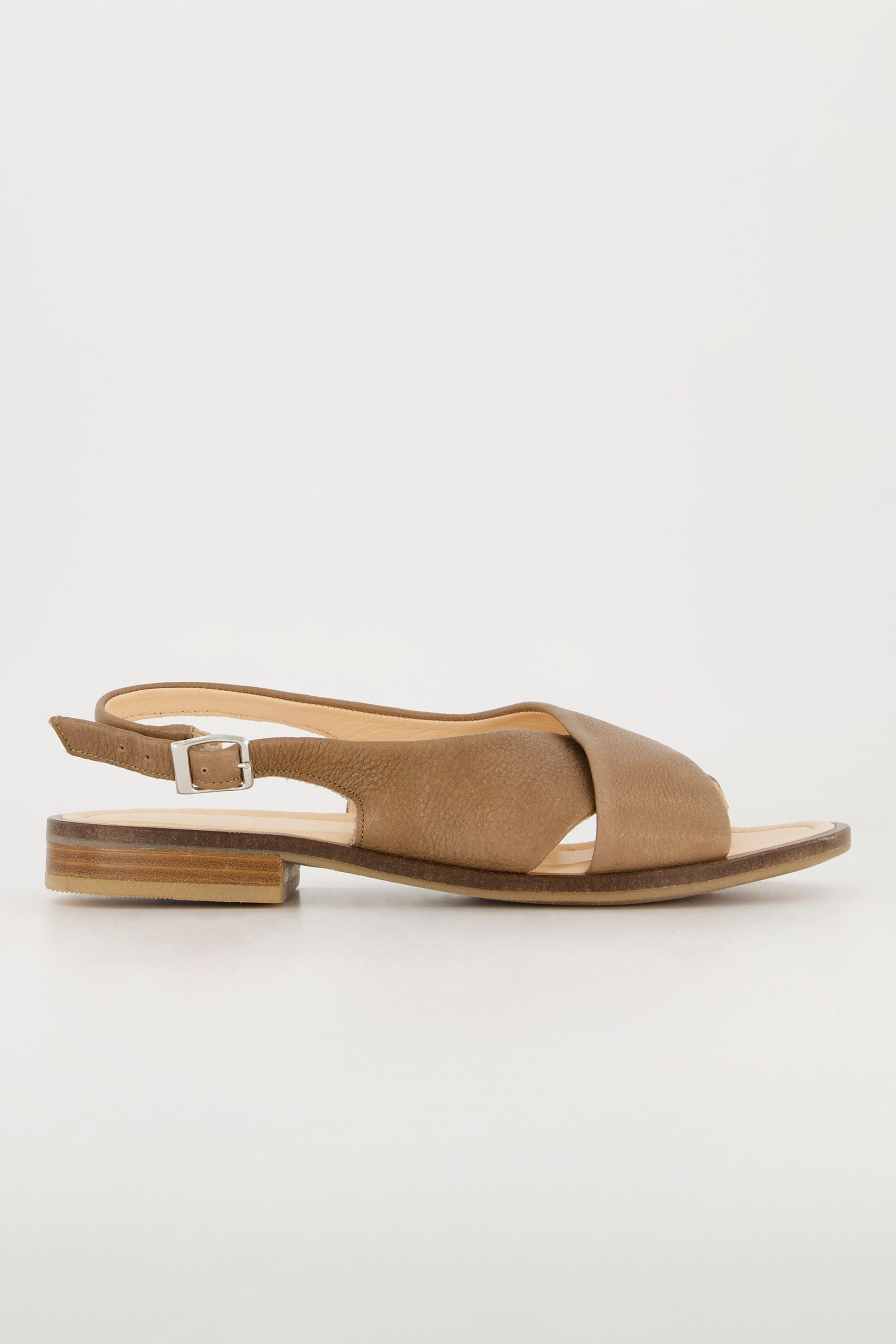 Ulla Popken Ledersandalen elastische Fersenriemen Weite günstig online kaufen