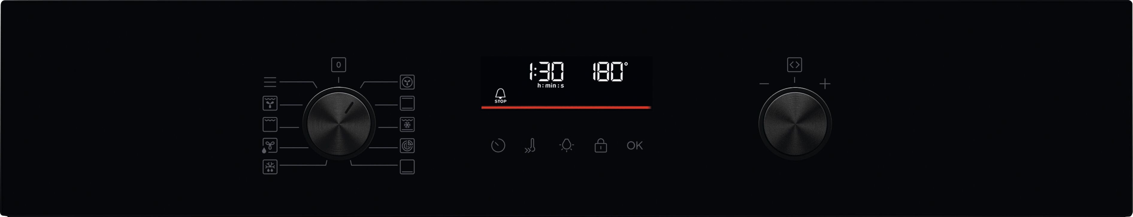 AEG Einbaubackofen SurroundCook® Backöfen der Serie 5000 TU5PB40WSK, Pyrolyse-Selbstreinigung, Komfort: Intuitives LED‑Touchdisplay mit 45 Automatikprogrammen