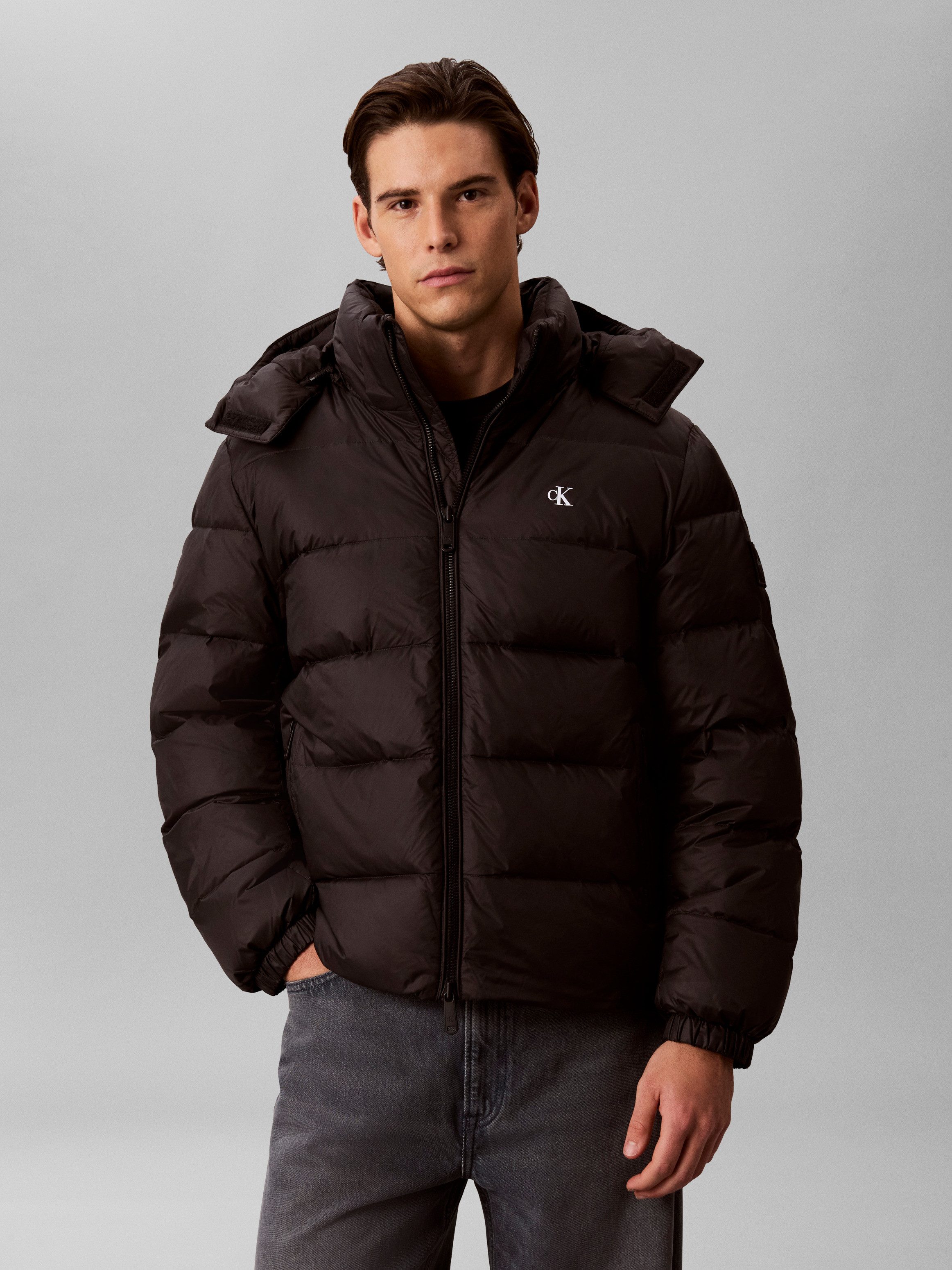 Calvin Klein Jeans Steppjacke Regular Fit, warm wattiert, Logo-Stickerei