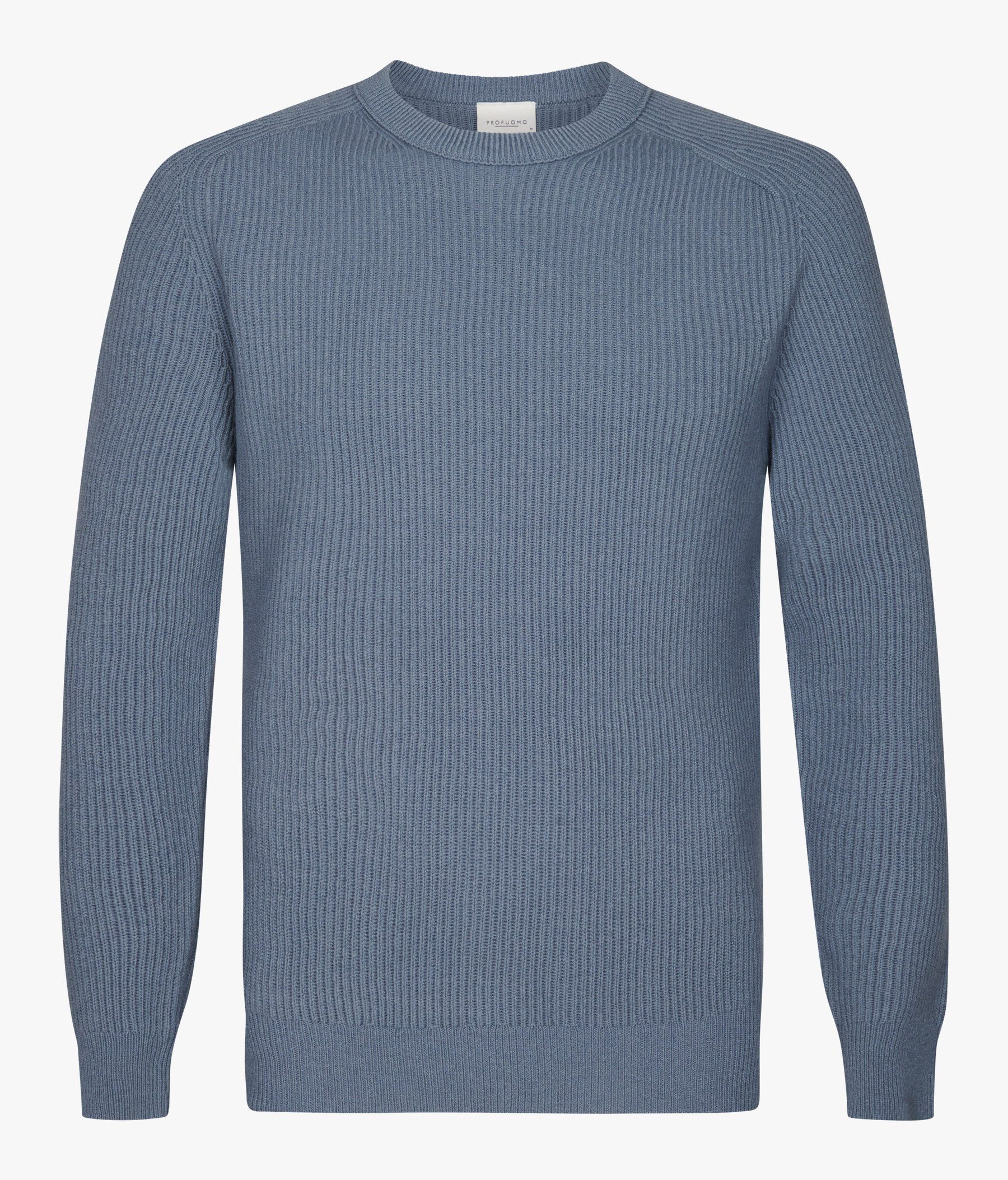 Profuomo Strickpullover PULLOVER CREW NECK BLUE