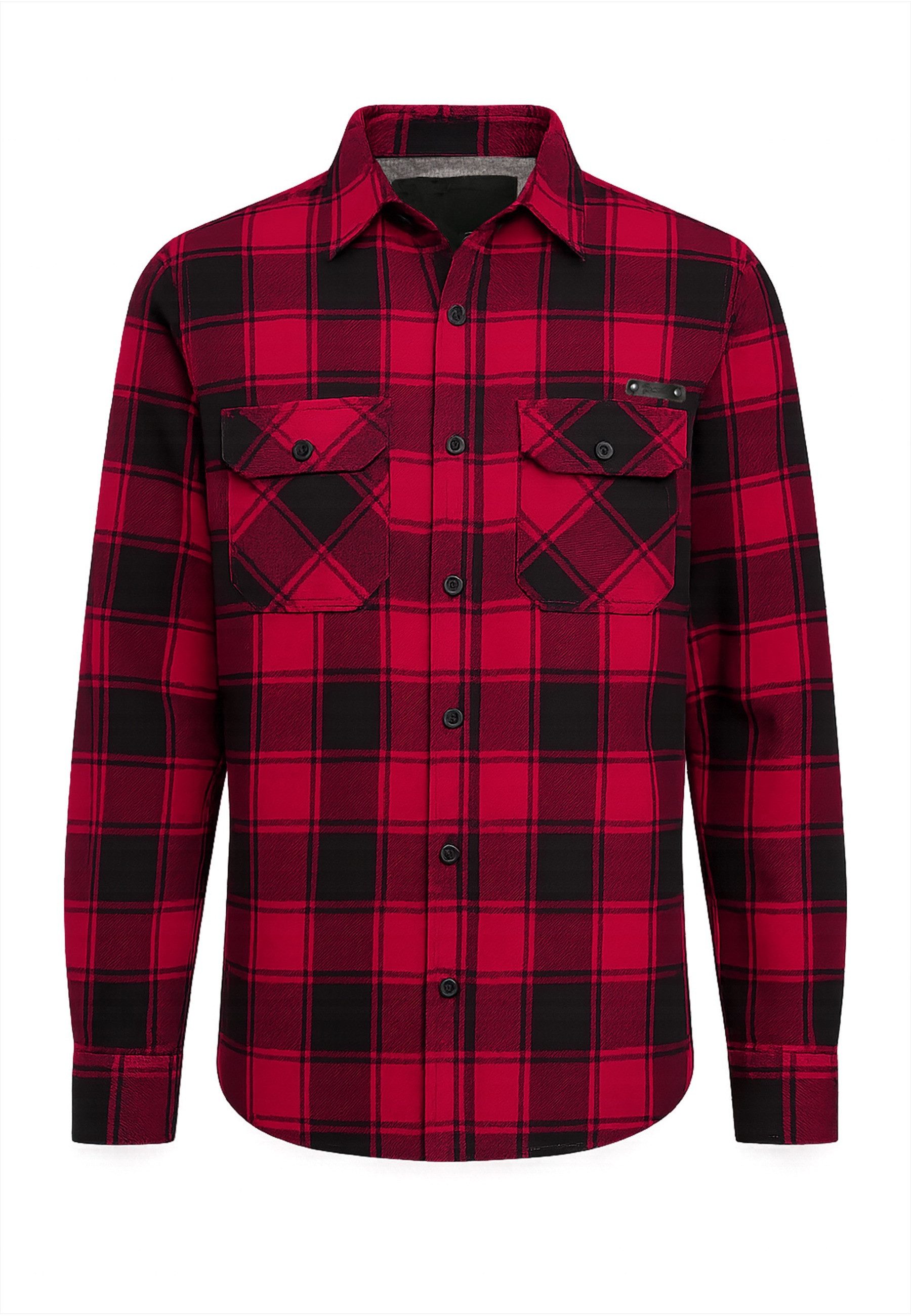 Brandit Langarmhemd Brandit Herren Checked Shirt (1-tlg)