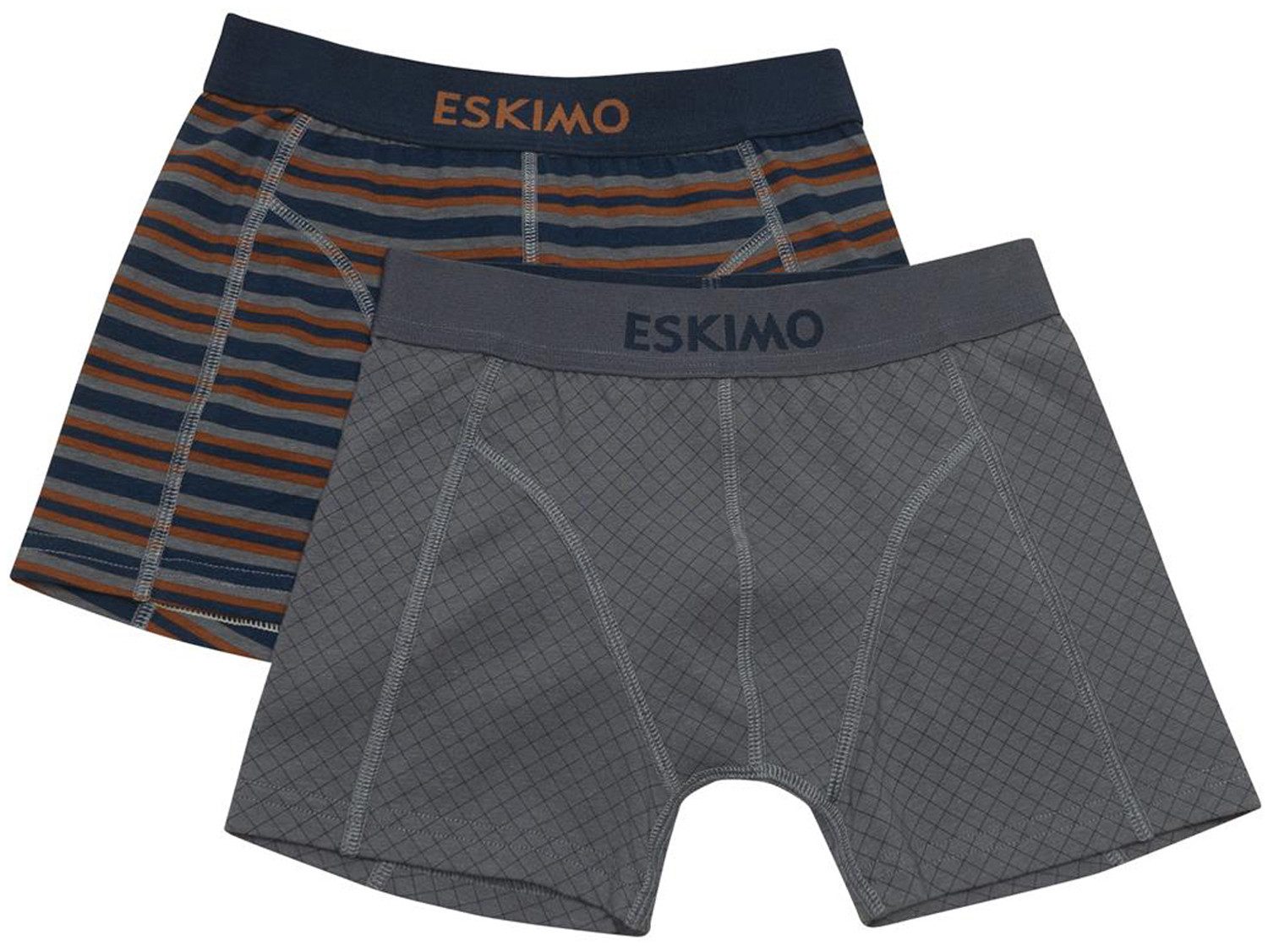 Eskimo Boxershorts Eskimo Kids (Set, 2-St) Jungen Shorts Pants Unterhosen Baumwolle/Elastan