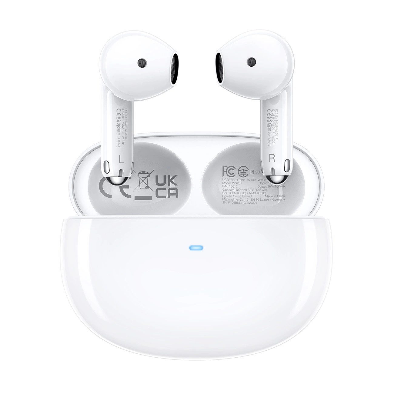 UGREEN In-Ear-Kopfhörer - HiTune H5 WS201 TWS kabellose Kopfhörer – weiß Bluetooth-Kopfhörer