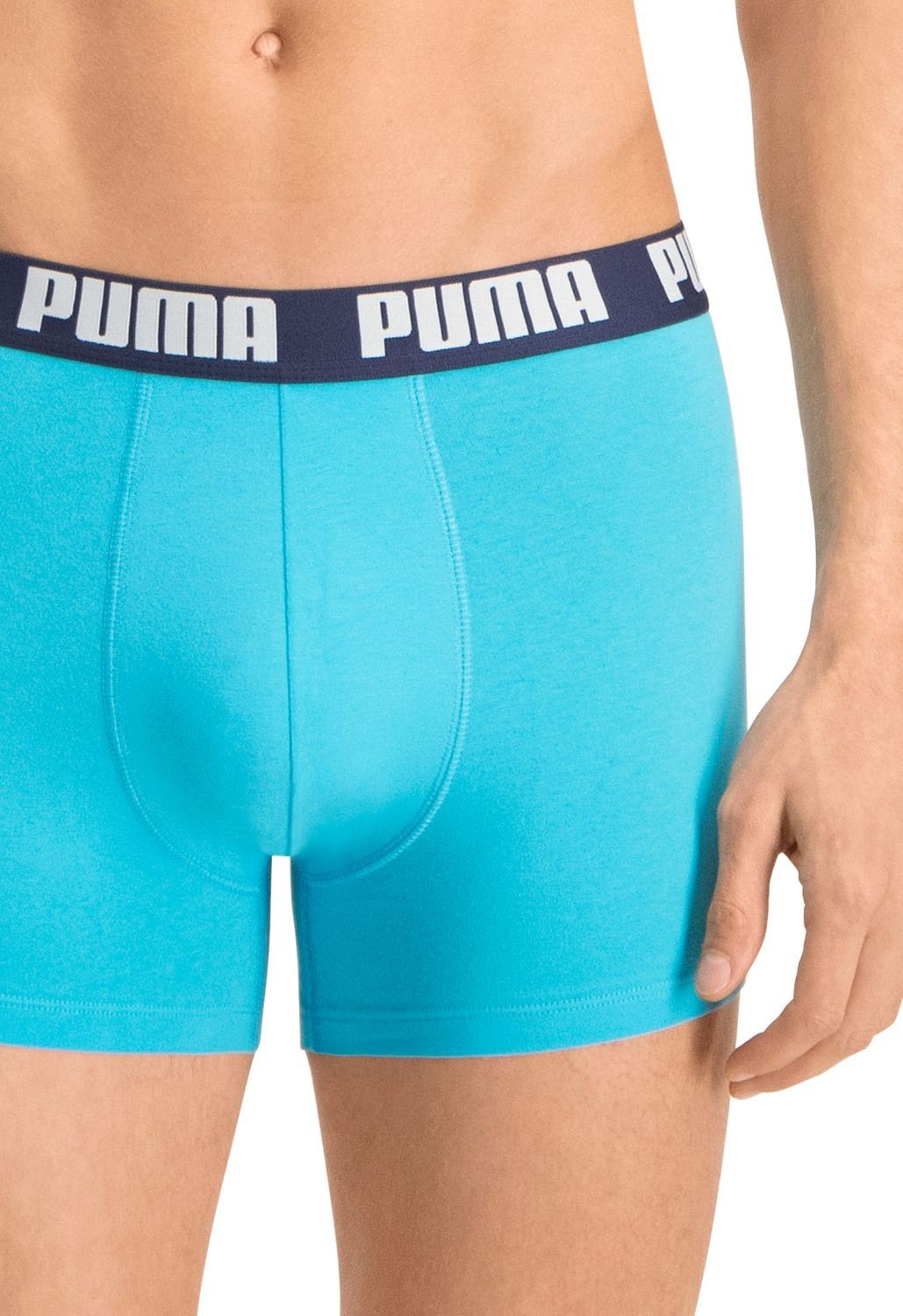 PUMA BODYWEAR Boxershorts Basic (2-St) sportiv mit Logo-Bündchen