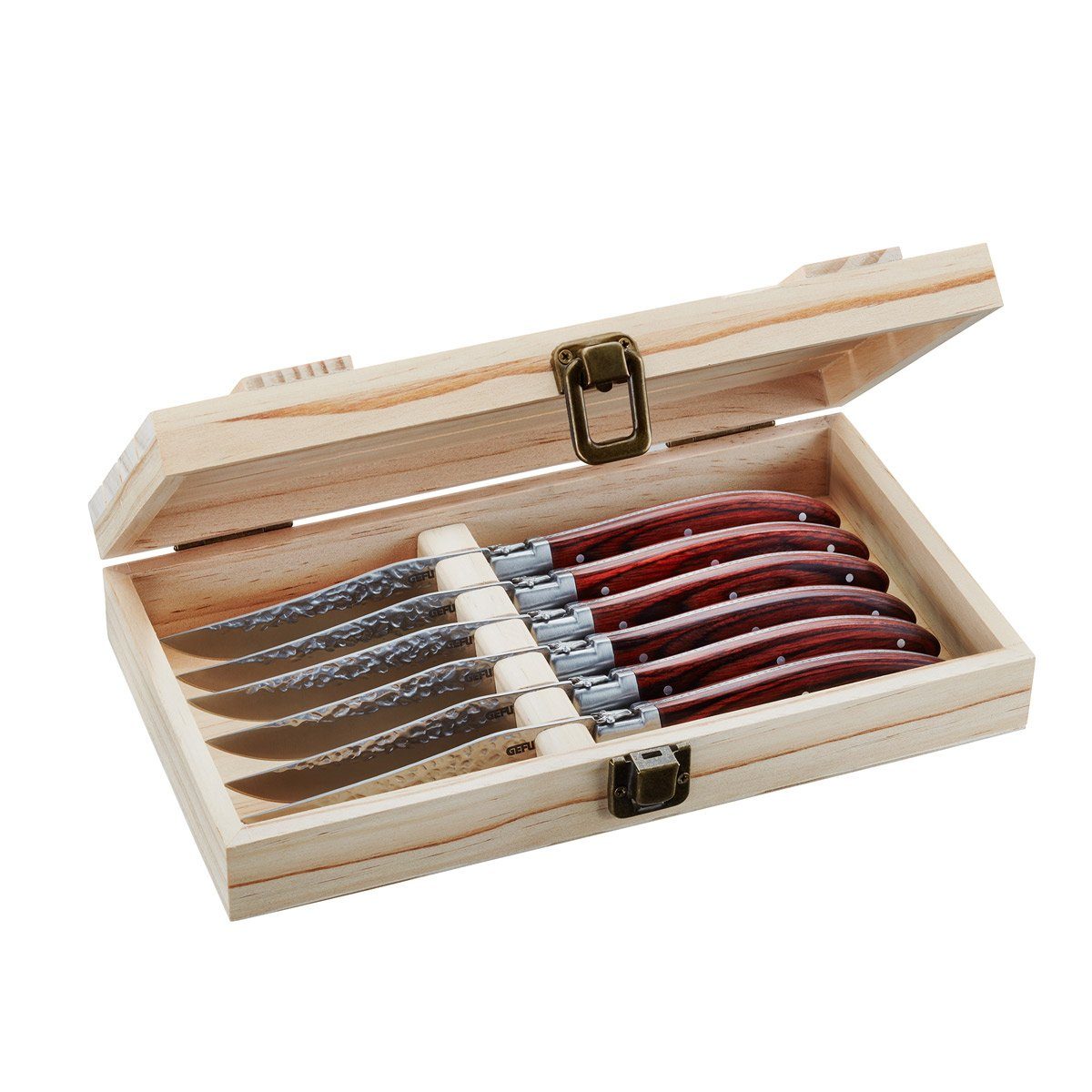 GEFU Steakmesser »Steakmesser Set RANCHO 6tlg. Pakkaholz