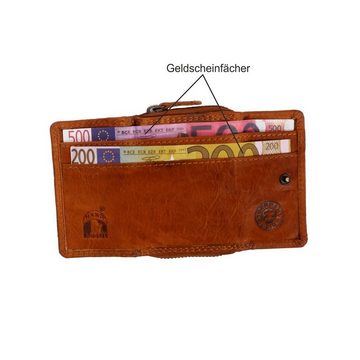 SHG Geldbörse ☼ Damen Leder Börse Portemonnaie Frauen Geldbeutel Brieftasche, Münzfach, Reißverschluss, Kreditkartenfächer, RFID Schutz