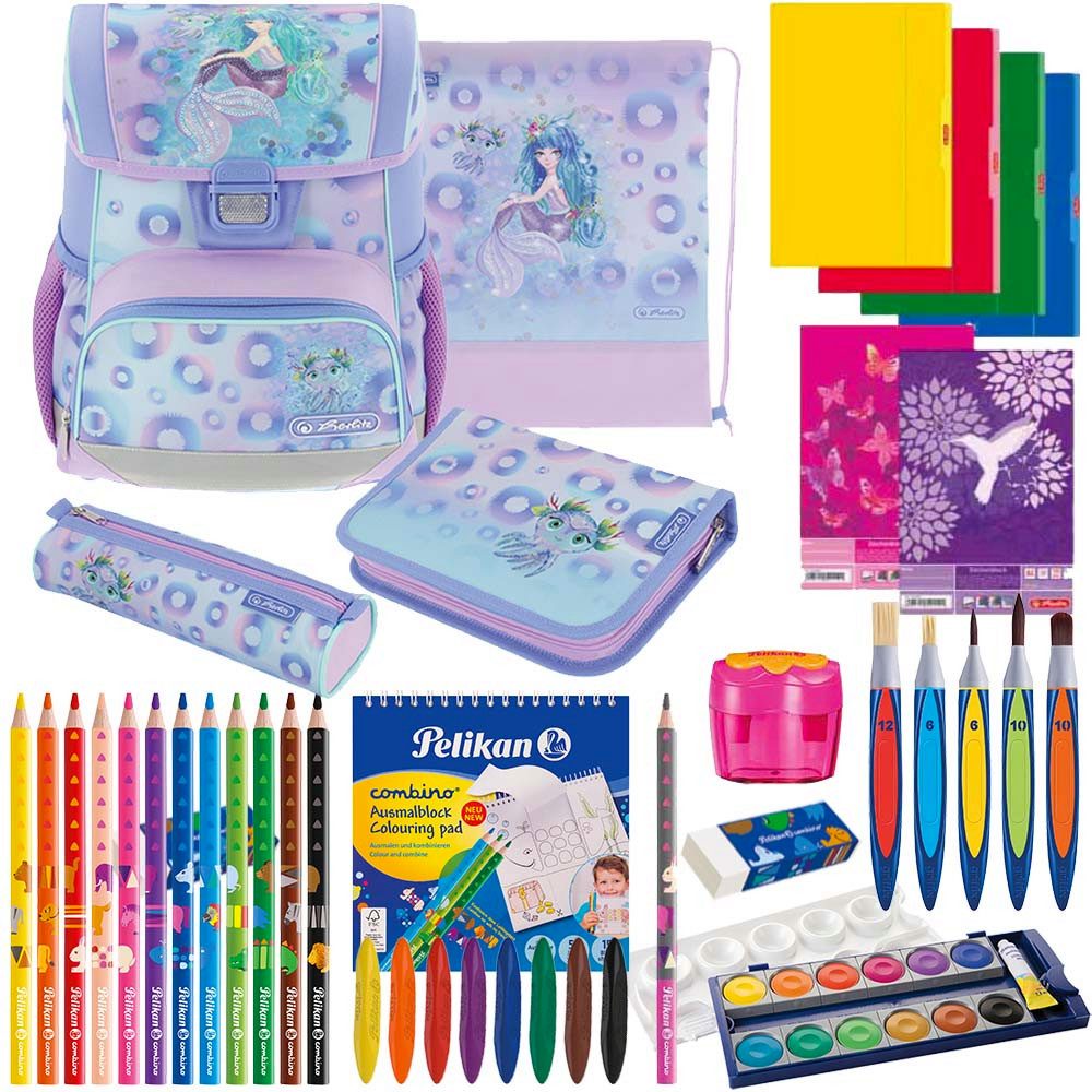 Schulranzen Set Loop Plus 14-teilig 2024 Mädchen Mystic Mermaid