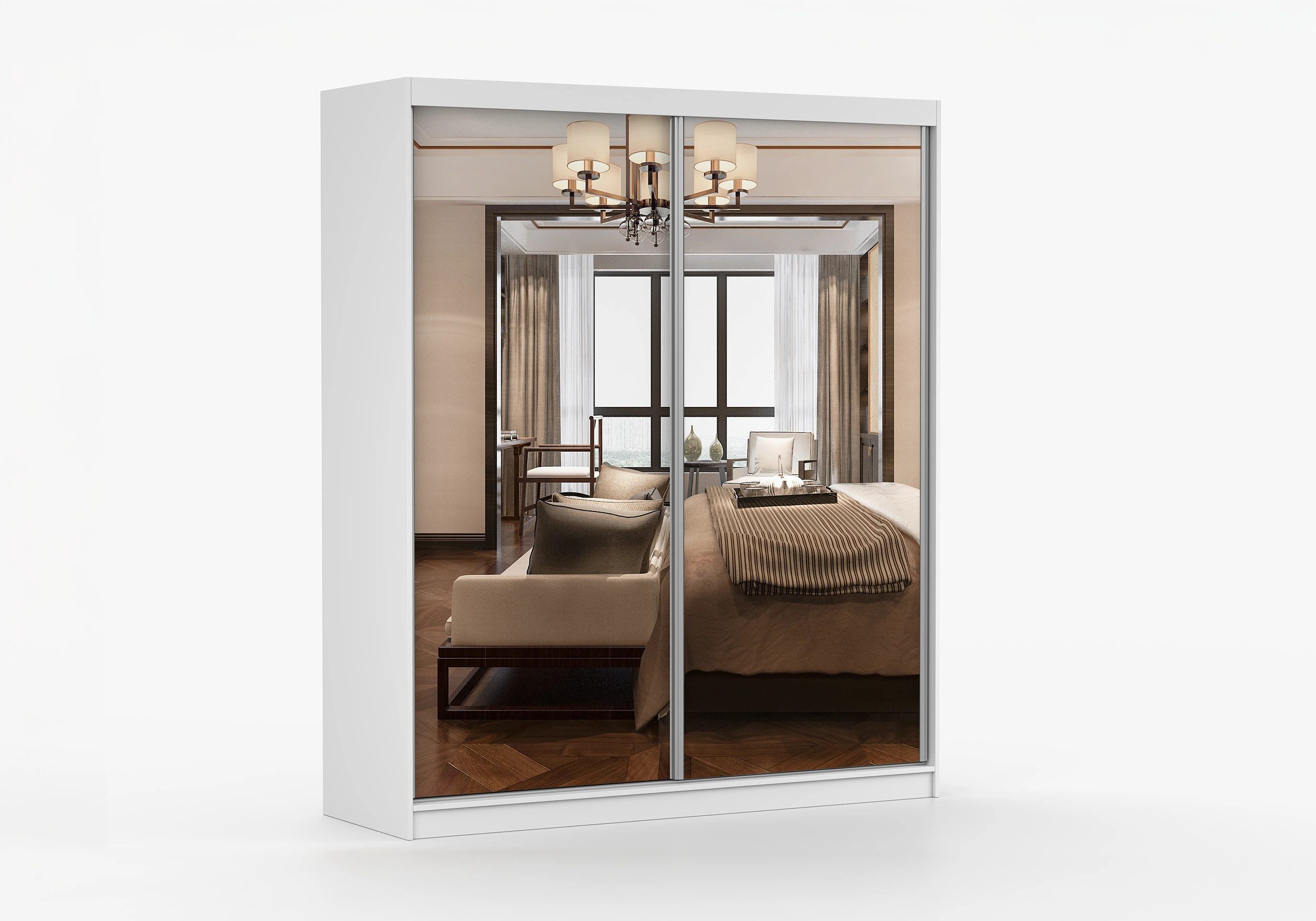 imoebel24 Schwebetürenschrank MULTI 20 183 cm - Weiss günstig online kaufen