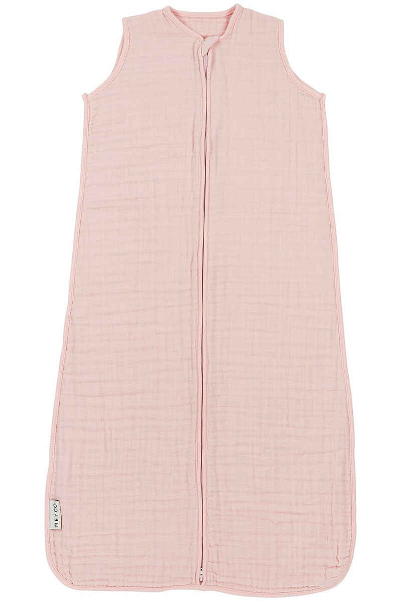 Meyco Baby Babyschlafsack Uni Soft Pink (1 tlg), 60cm