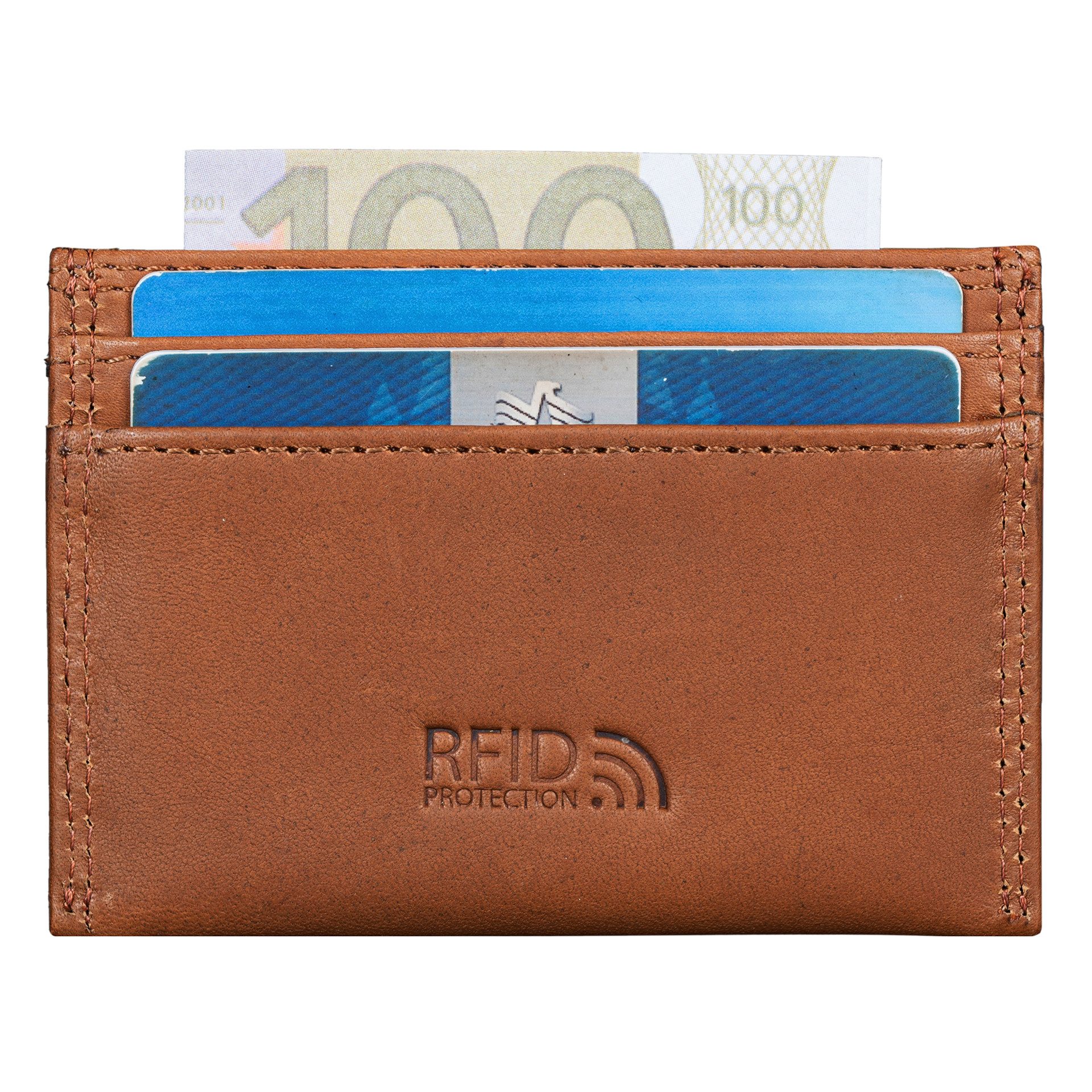 Benthill Kartenetui Kartenetui Echt Leder Mini Geldbörse Slim Mini Portmonee Kleine Schmal, RFID-Schutz Kartenfächer Scheinfach Slim