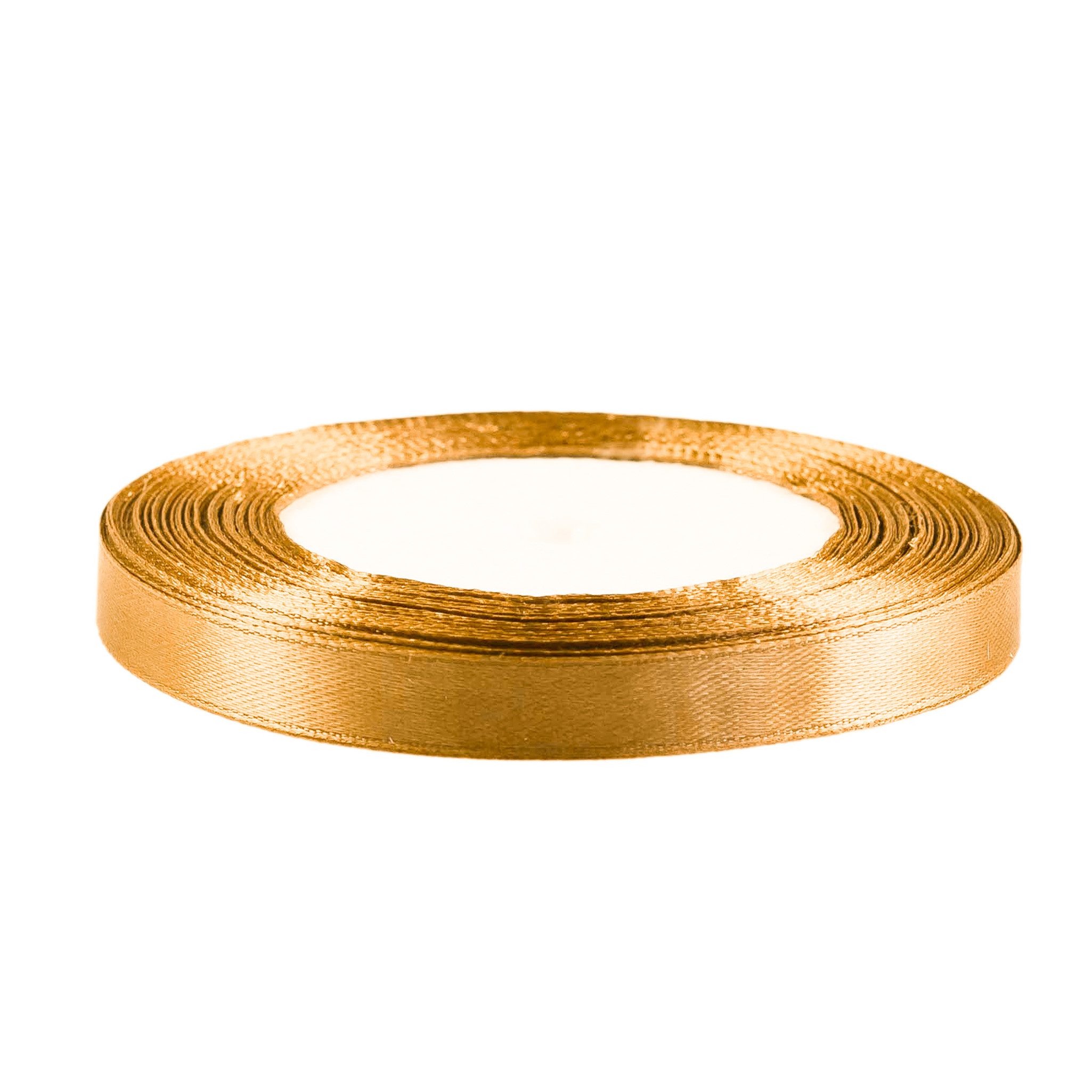 maDDma Satinband 22,5m Satinband 10mm Dekoband Geschenkband Schmuckband, gold