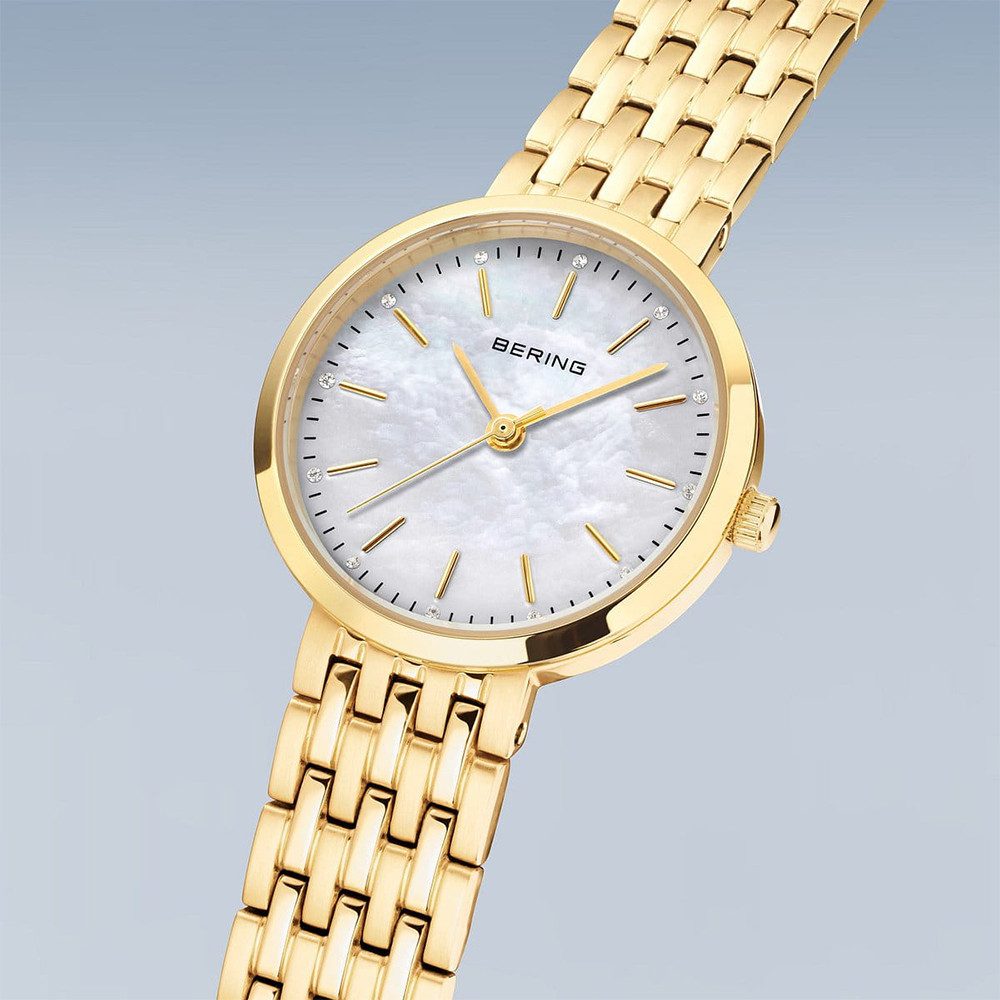 Bering Quarzuhr Bering Classic gold glänzend 19126-734 19126-734, Hochwertiges Produkt mit zeitlosem Design, sorgfältiger Verarbeitung