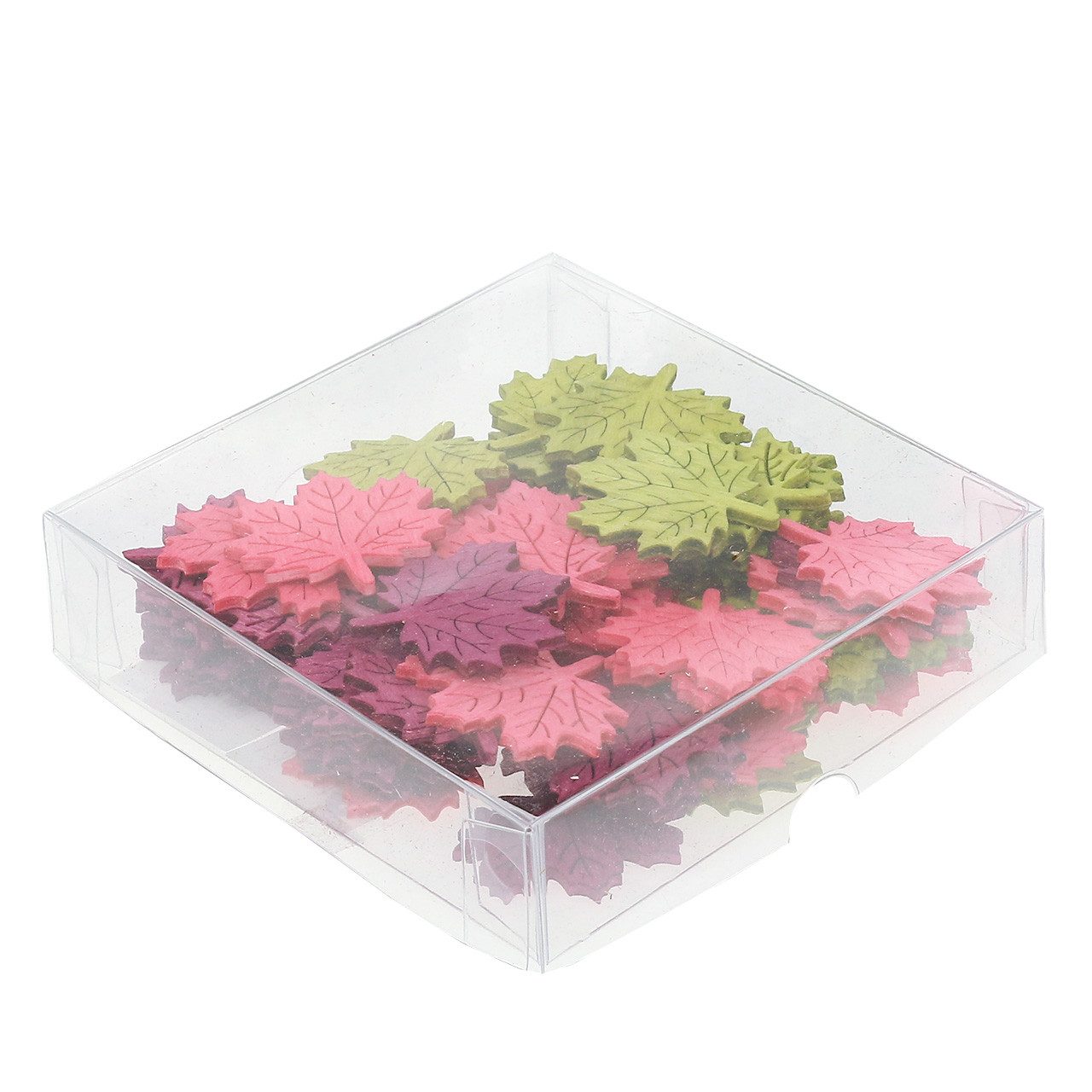Florists Products Streudeko Ahornblatt Deko Holz bunt 4cm 72 St - Herbst Dekoration, 72 Stück