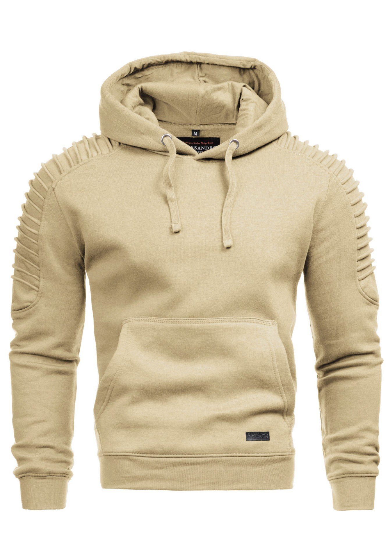 Alessandro Salvarini Hoodie A. Salvarini Herren Hoodie AS074 in Biker Optik