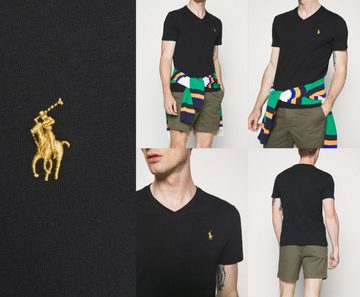 Ralph Lauren T-Shirt Polo Ralph Lauren V Neck T-Shirt Black Shirt Custom Slim Fit Tee Top G