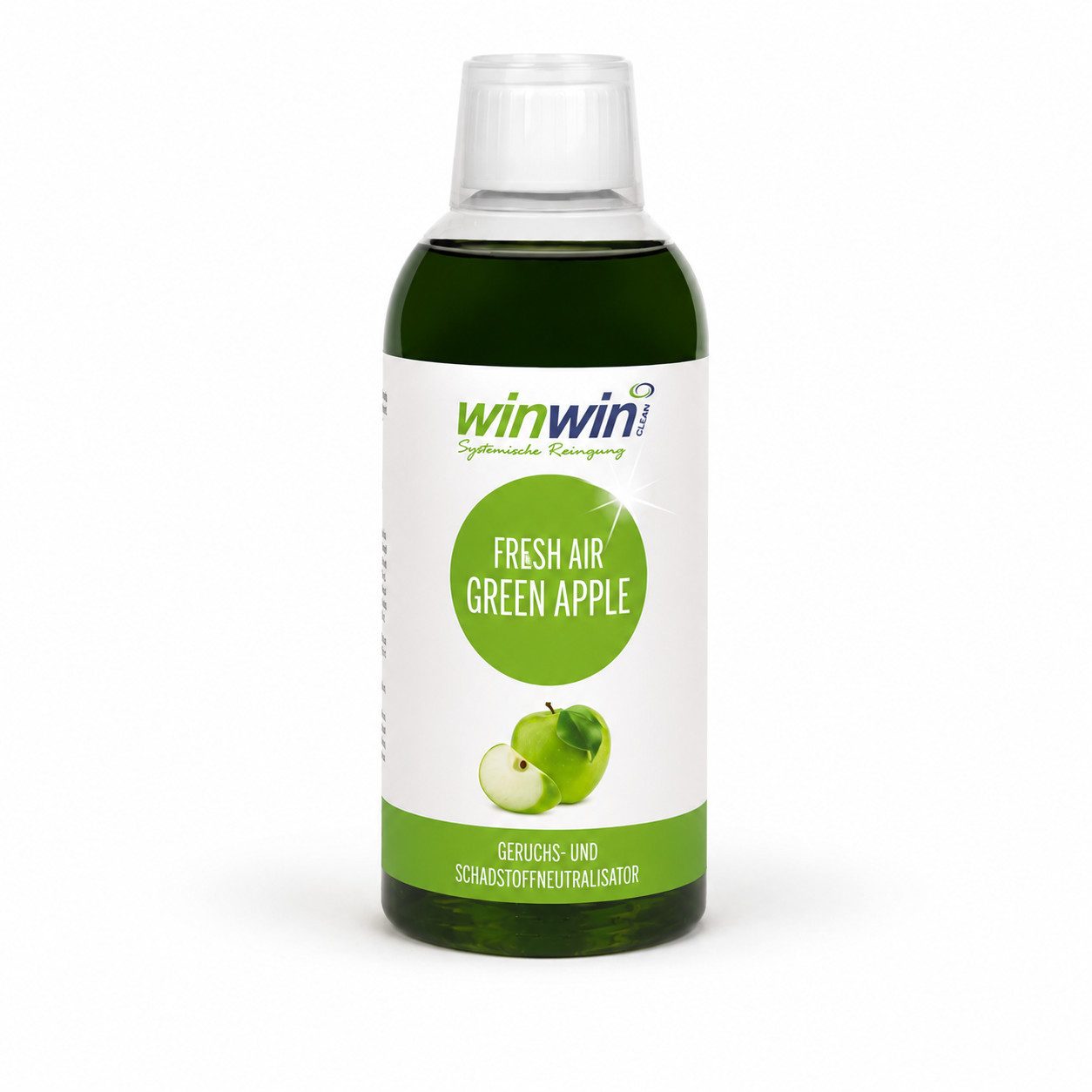 winwinCLEAN Raumduft Raumluftreiniger-Konzentrat GREEN APPLE Raumerfrischer Raumluftdeo (1x winwinCLEAN fresh AIR GREEN APPLE 500ml), Geruchsentferner,Geruchsneutralisierer,Reinigungsmittel,Air Purifier