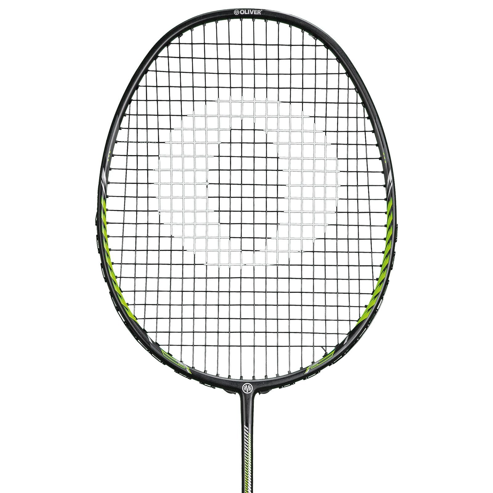 Oliver Badmintonschläger Fetter Smash 6 84g schwarz/neon - besaitet