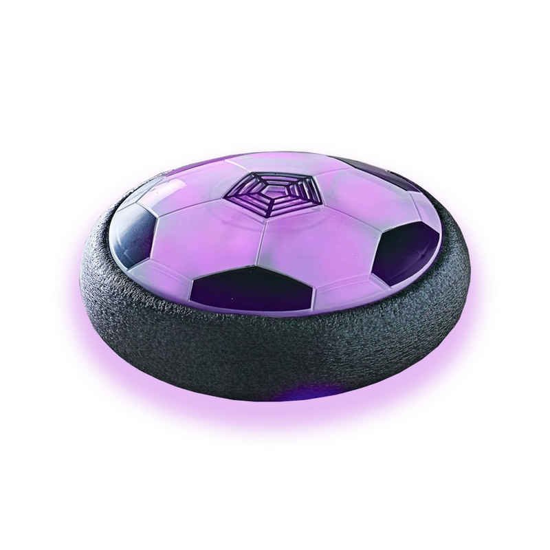 HAC24 Spielball Luftkissen Fußball Schwebender Ball Scheibe Luft Fussball, mit LED Beleuchtung Ø 21 cm