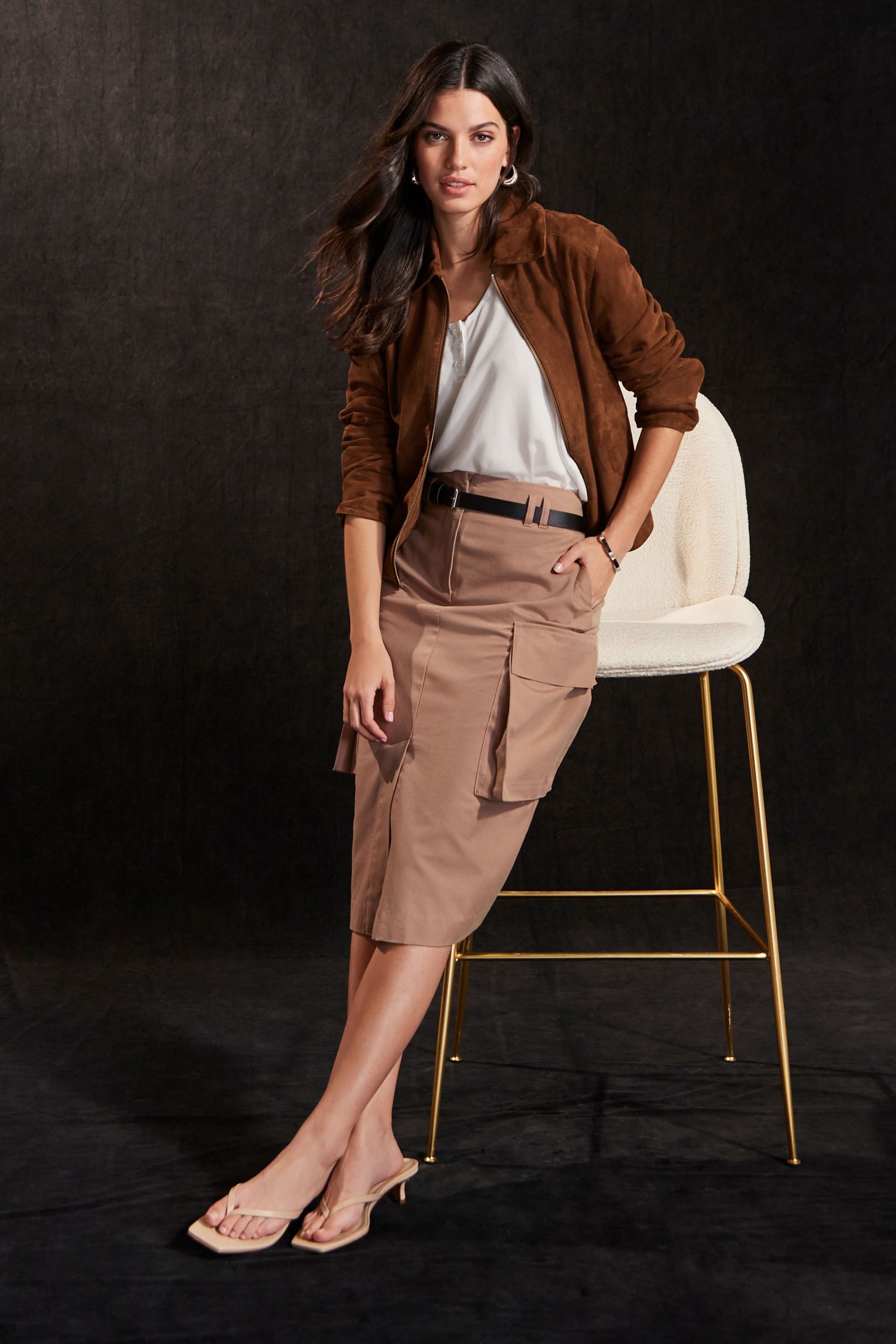 Next Cargorock Utility-Rock aus Baumwollgemisch (1-tlg)