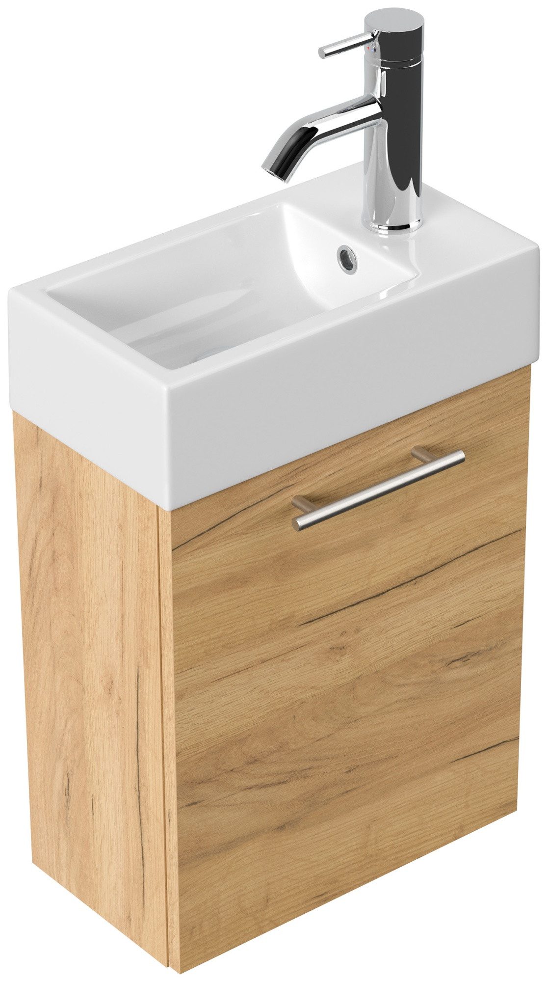 Magnolia Home Waschtisch Badmöbel Luca 40x22cm SoftClose eiche gold