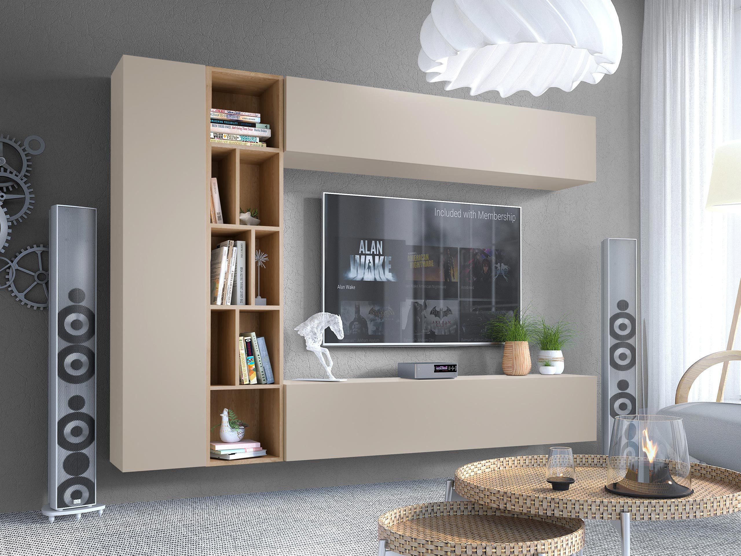 MIRJAN24 Wohnwand Kodita, (Komplett-Set, 3x Hängeschrank, günstig online kaufen