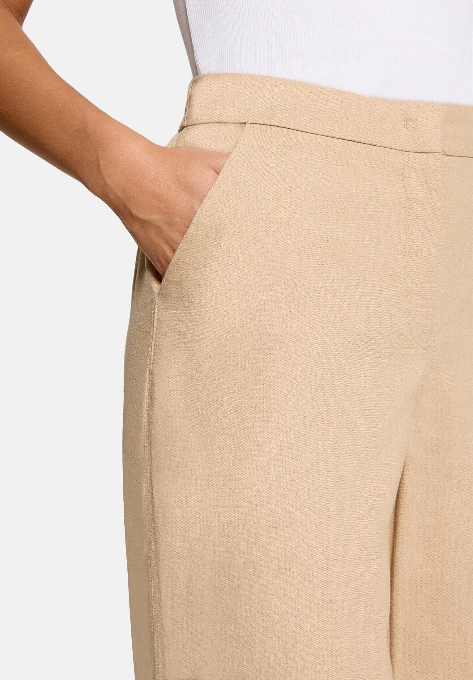 Betty Barclay Leinenhose Damen unifarben Material