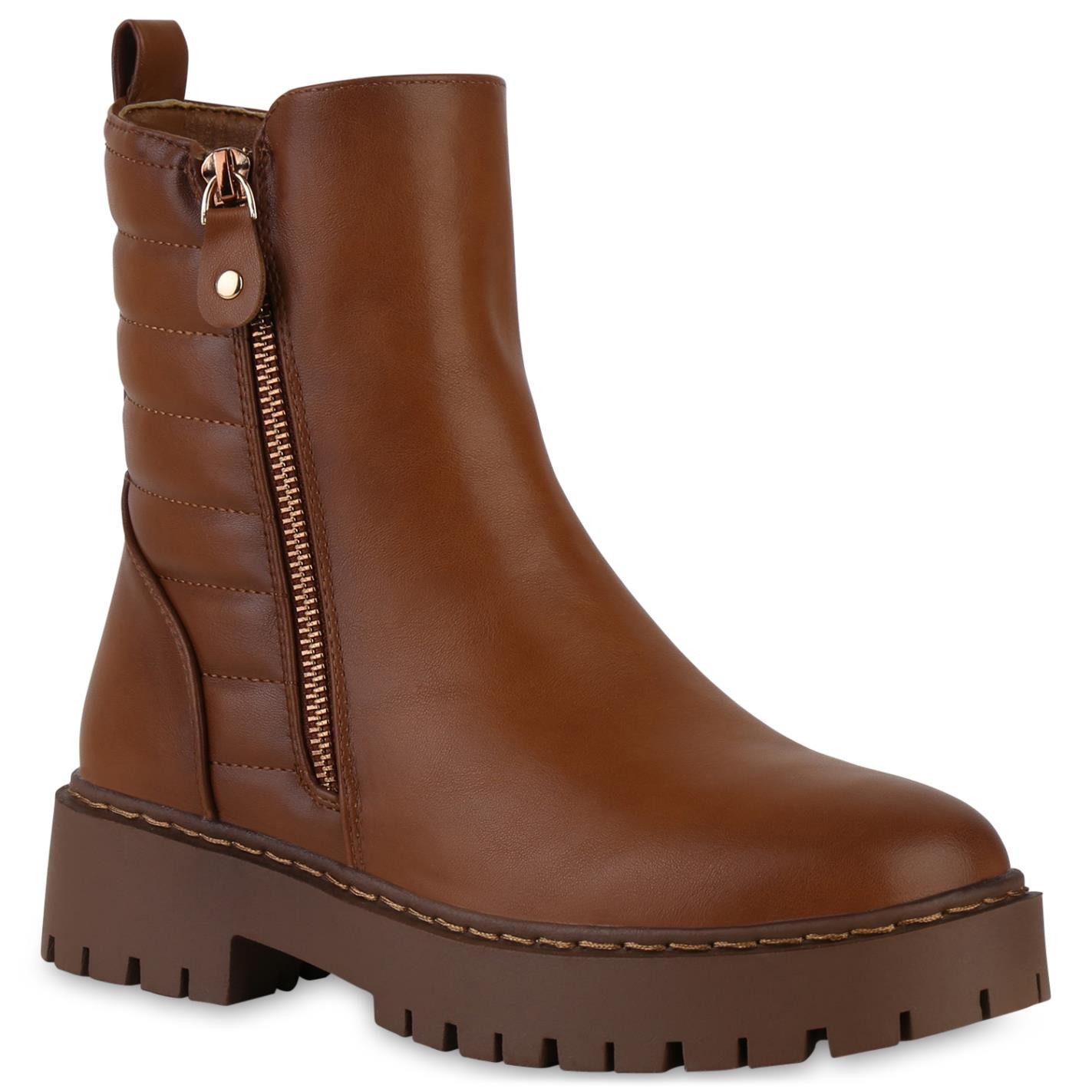 VAN HILL 840738 Stiefelette Damen Leicht Gefüttert Klassische Stiefeletten günstig online kaufen