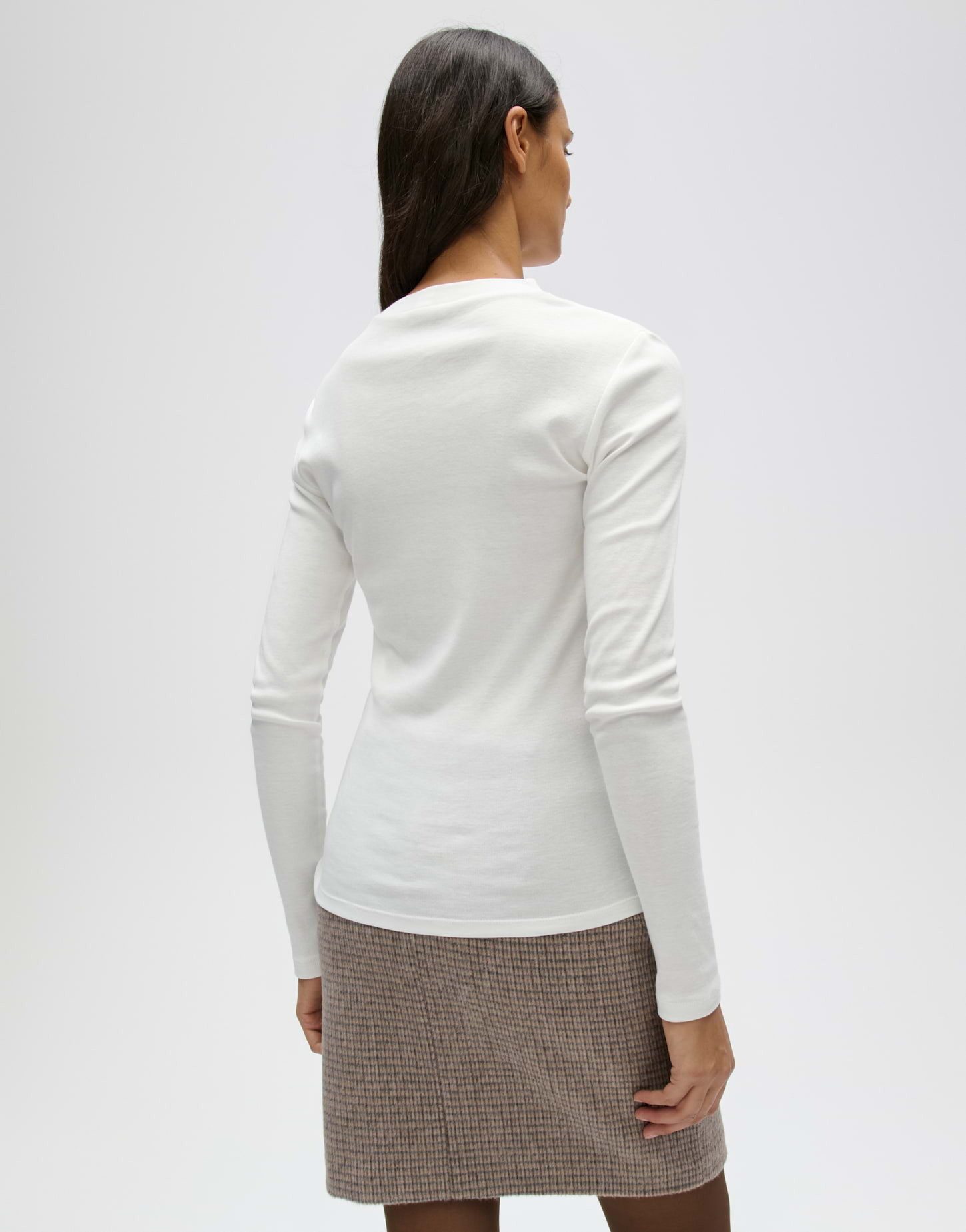 OPUS Longsleeve Sylivia aus weichem Jersey Schmale Passform für stilvolle und bequeme Alltagslooks