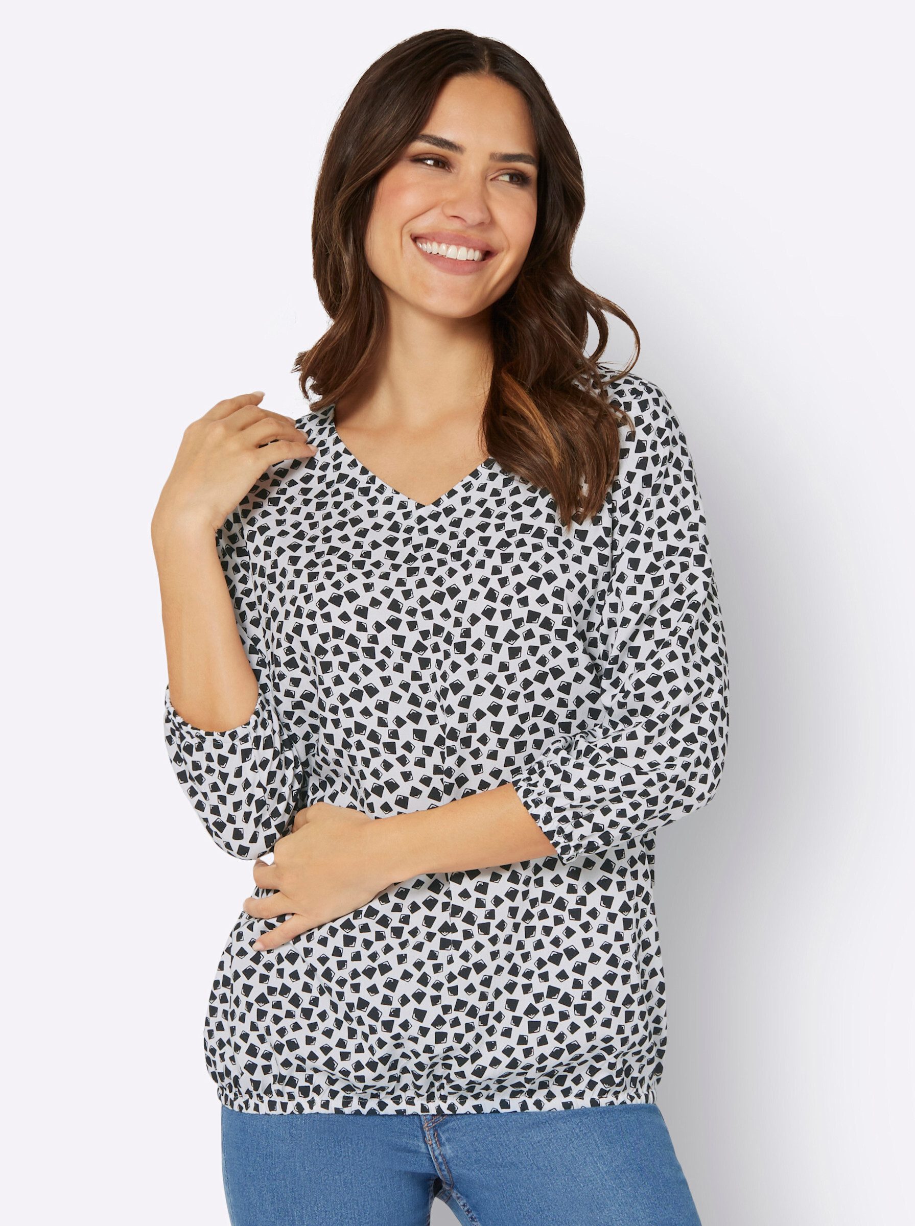 Klassische Bluse Schlupf-Bluse