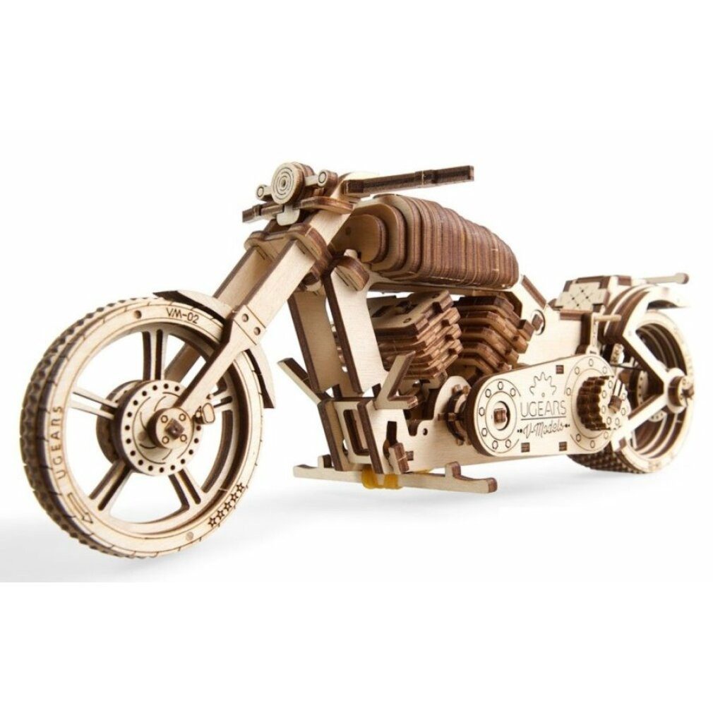 UGEARS 3D-Puzzle 3D-Puzzle Motorrad 189 Teile, Puzzleteile