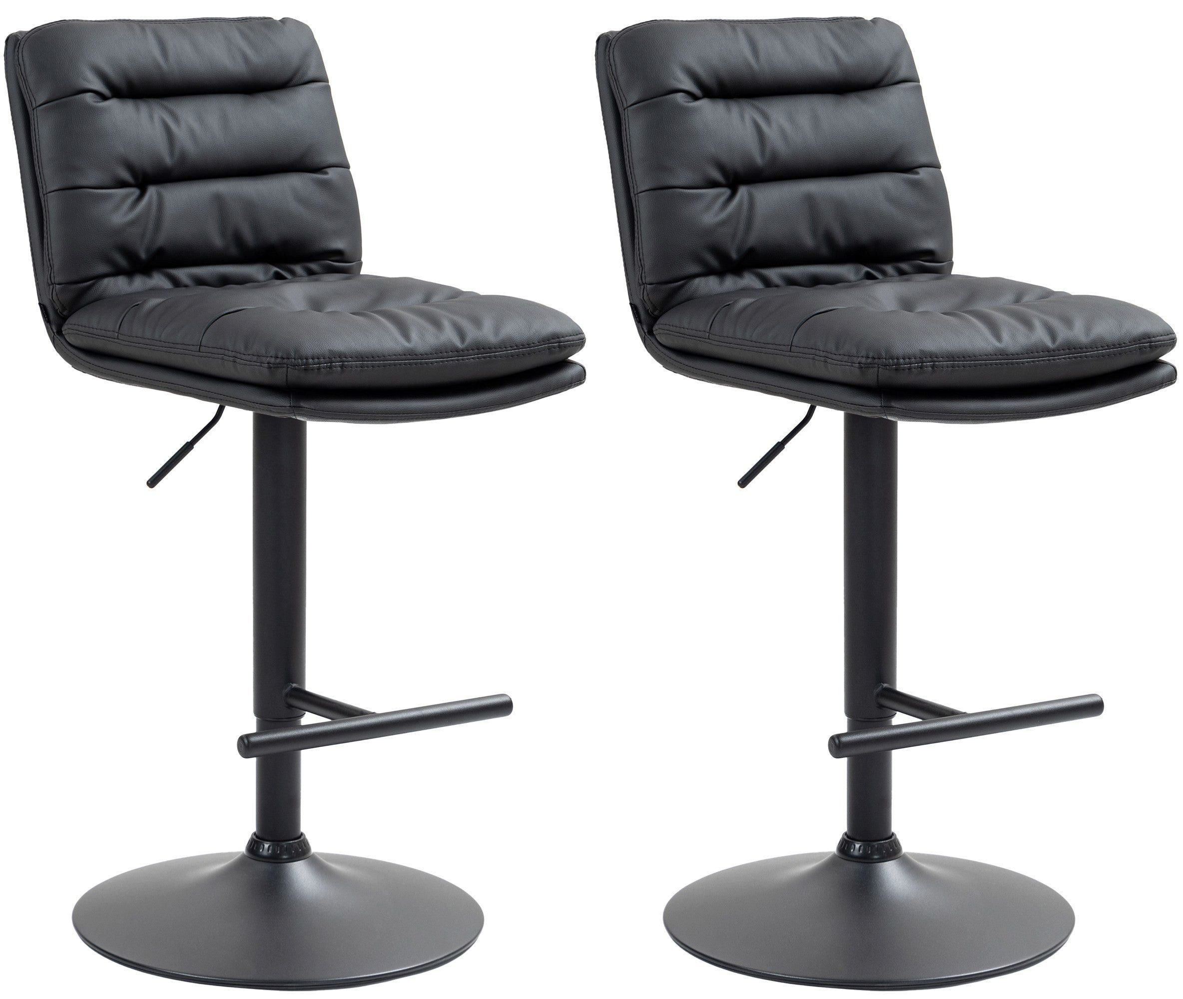 Bistrostuhl 2er Set Barhocker Damar Kunstleder