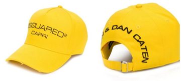 Dsquared2 Baseball Cap Dsquared2 Iconic Capri Italy Yellow Baseballcap Cap Kappe Basebalkappe