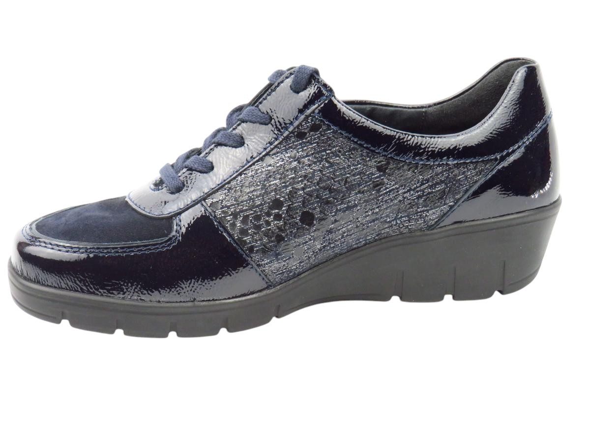 Semler Lack/Pyth. midnight/ocean Schnürschuh günstig online kaufen