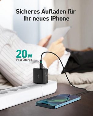 NAIPO Ladestation (Schnell Ladegerät Mix 32W Dual-Port)