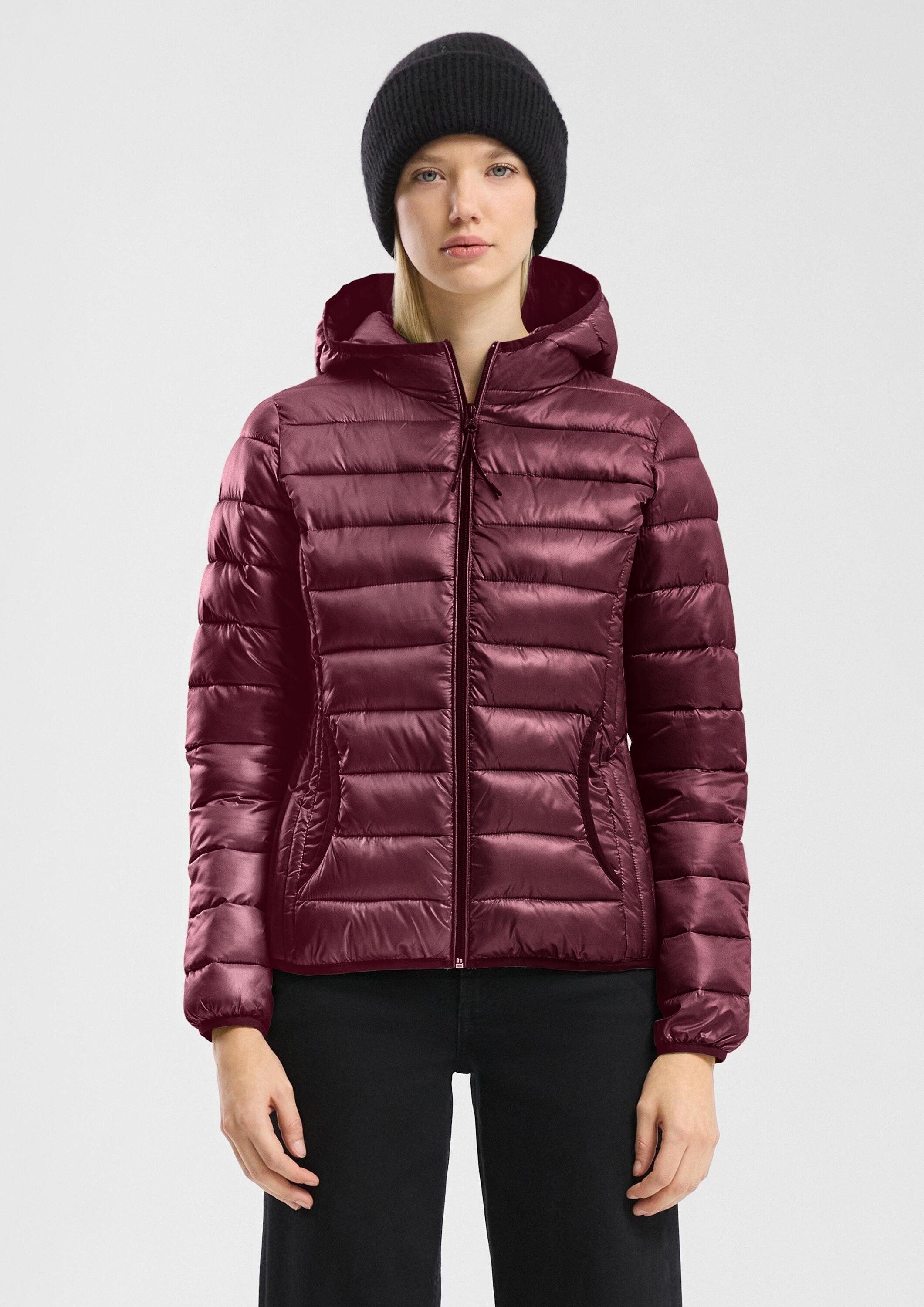 QS Funktionsjacke Outdoor-Jacke Leicht wattierte Steppjacke mit Kapuze