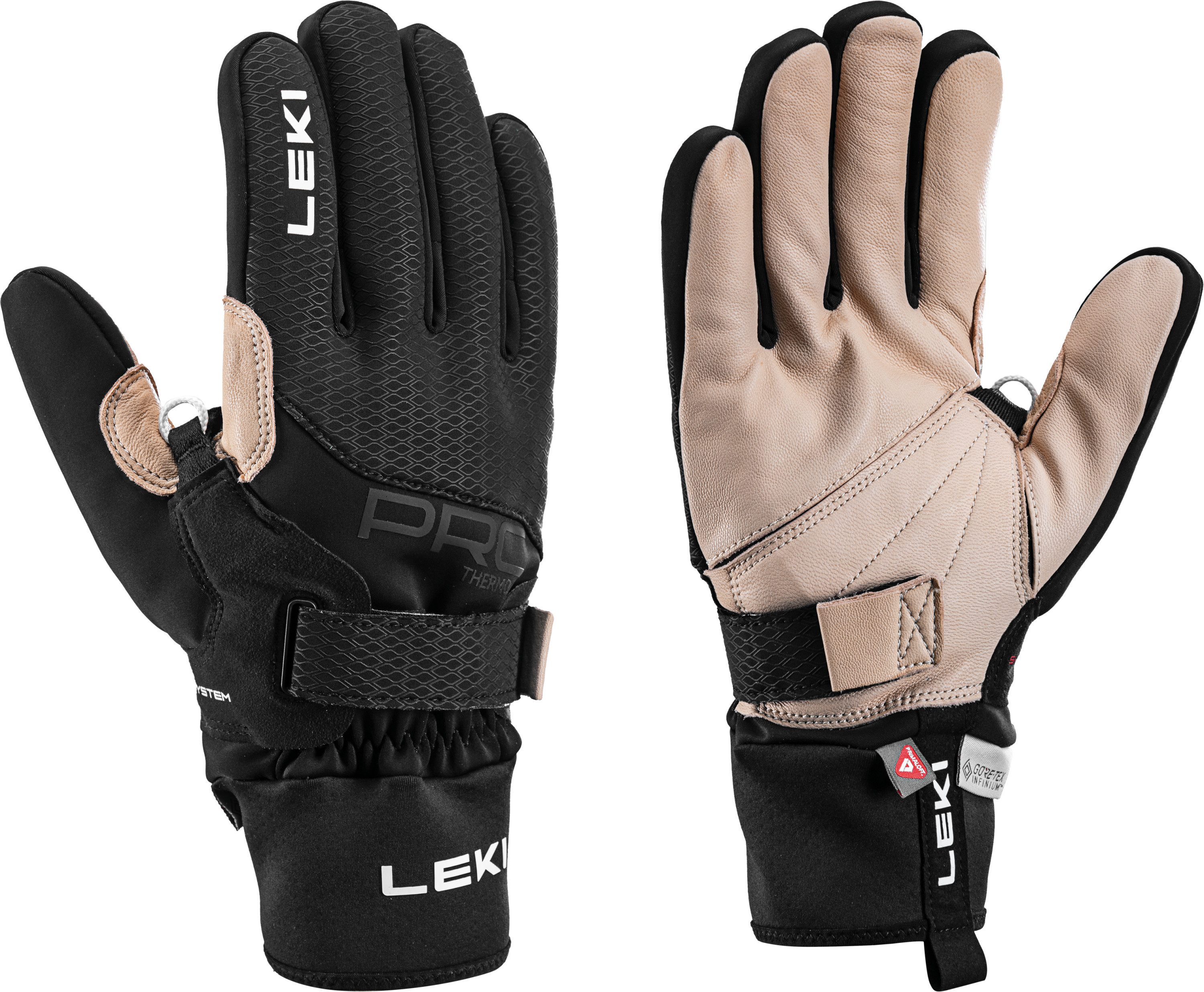 Leki Fleecehandschuhe LEKI ThermoPlus Shark Langlaufhandschuhe