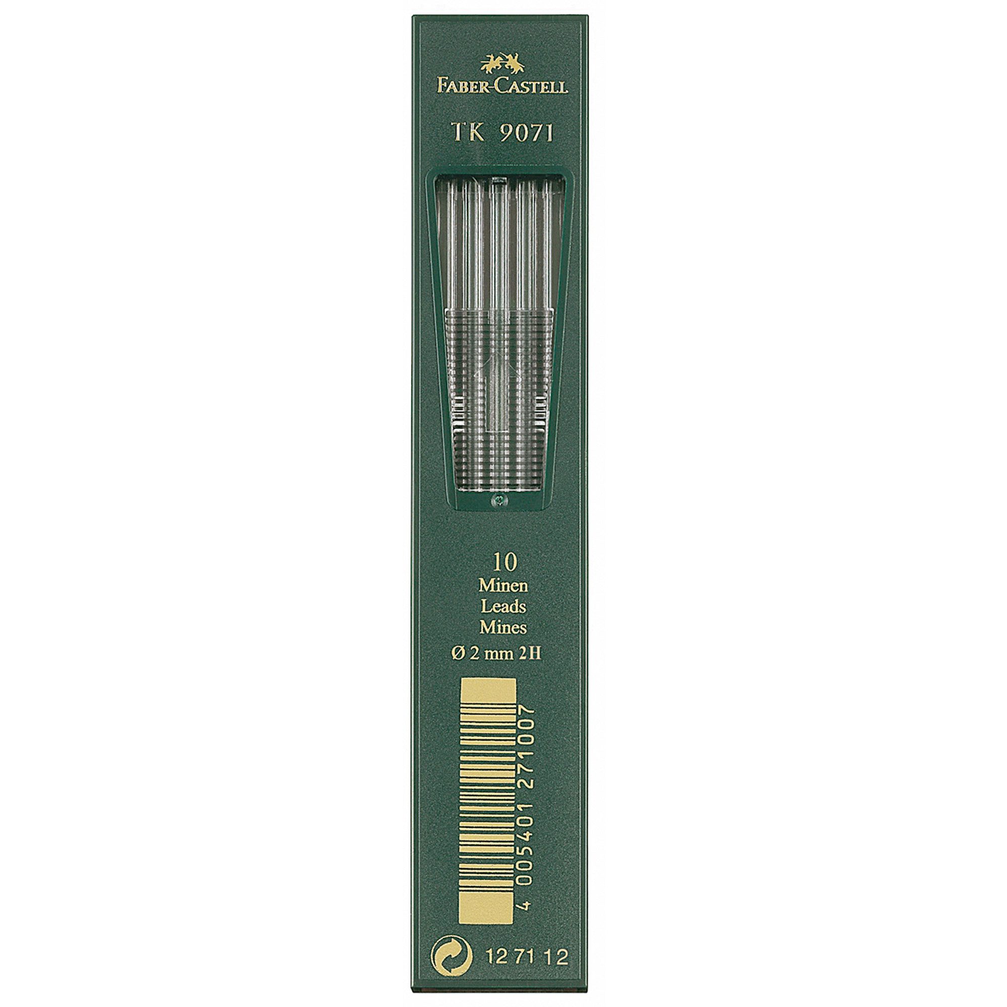 Faber-Castell Druckbleistift Faber Castell Fallmine TK 9071 2 mm Härtegrad 2H 10 Minen