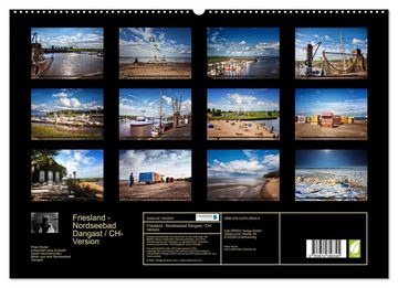 CALVENDO Wandkalender Friesland - Nordseebad Dangast / CH-Version (Premium, hochwertiger DIN A2 Wandkalender 2023, Kunstdruck in Hochglanz)