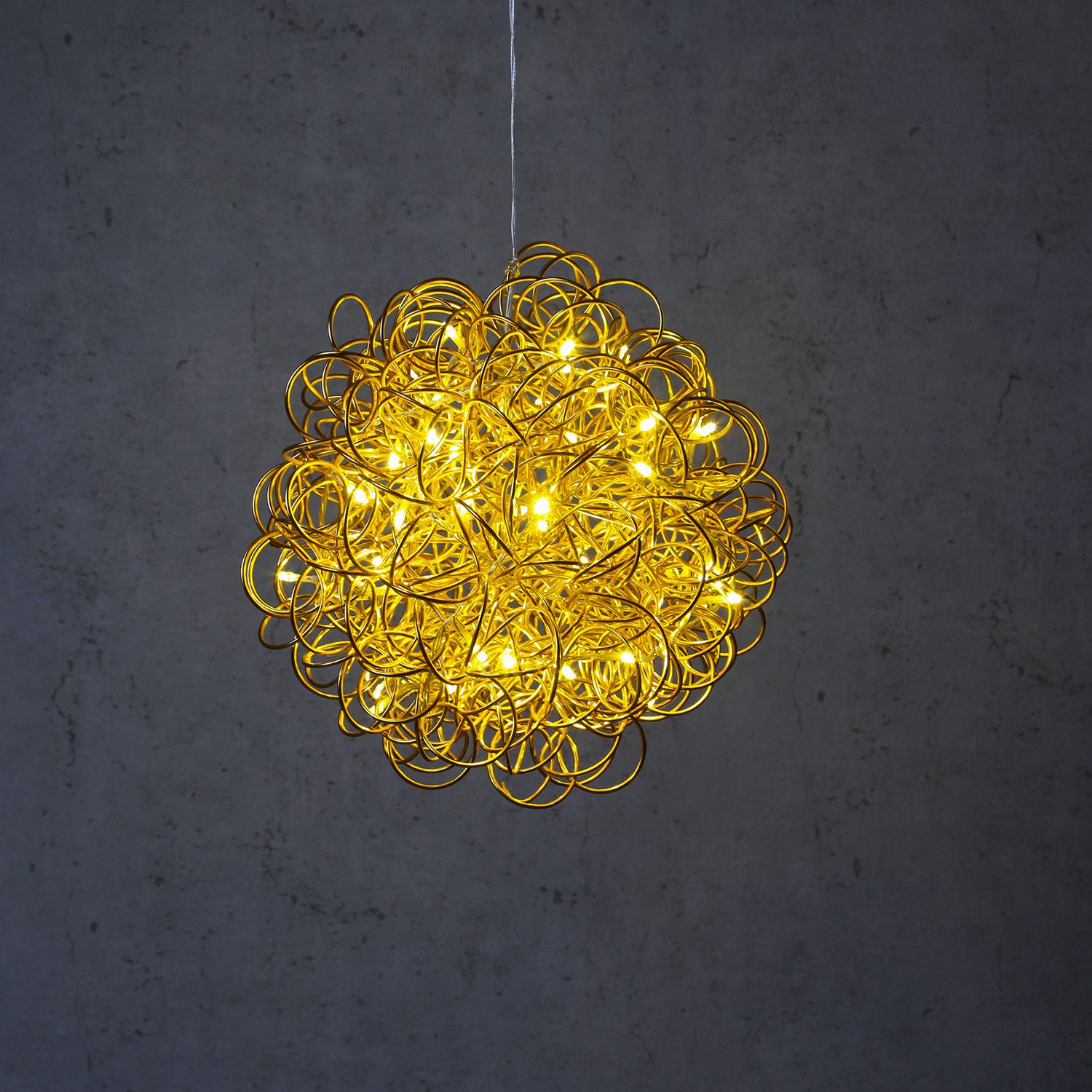MARELIDA LED Kugelleuchte LED 3D Drahtkugel SPHERE Leuchtkugel Ball 30cm 50LED Draht für Außen, LED Classic, warmweiß (2100K bis 3000K)