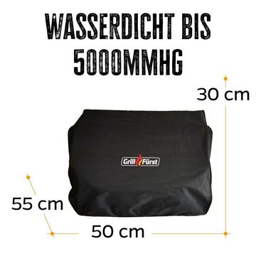 Grillfürst Camping-Gasgrill »Grillfürst G201E 2-Brenner Gasgrill portabel v2 - Wohnmobilgrill 30mbar - inkl. Abdeckhaube«