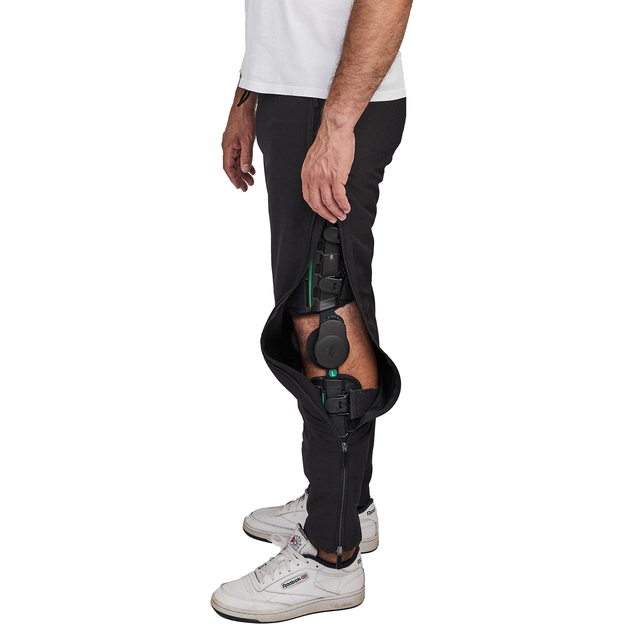 Dobsom Funktionshose Premium Reha Hose für Damen und Herren I OP Hose I Physiotherapie seitliche Reißverschlüsse beliebig zu öffnen