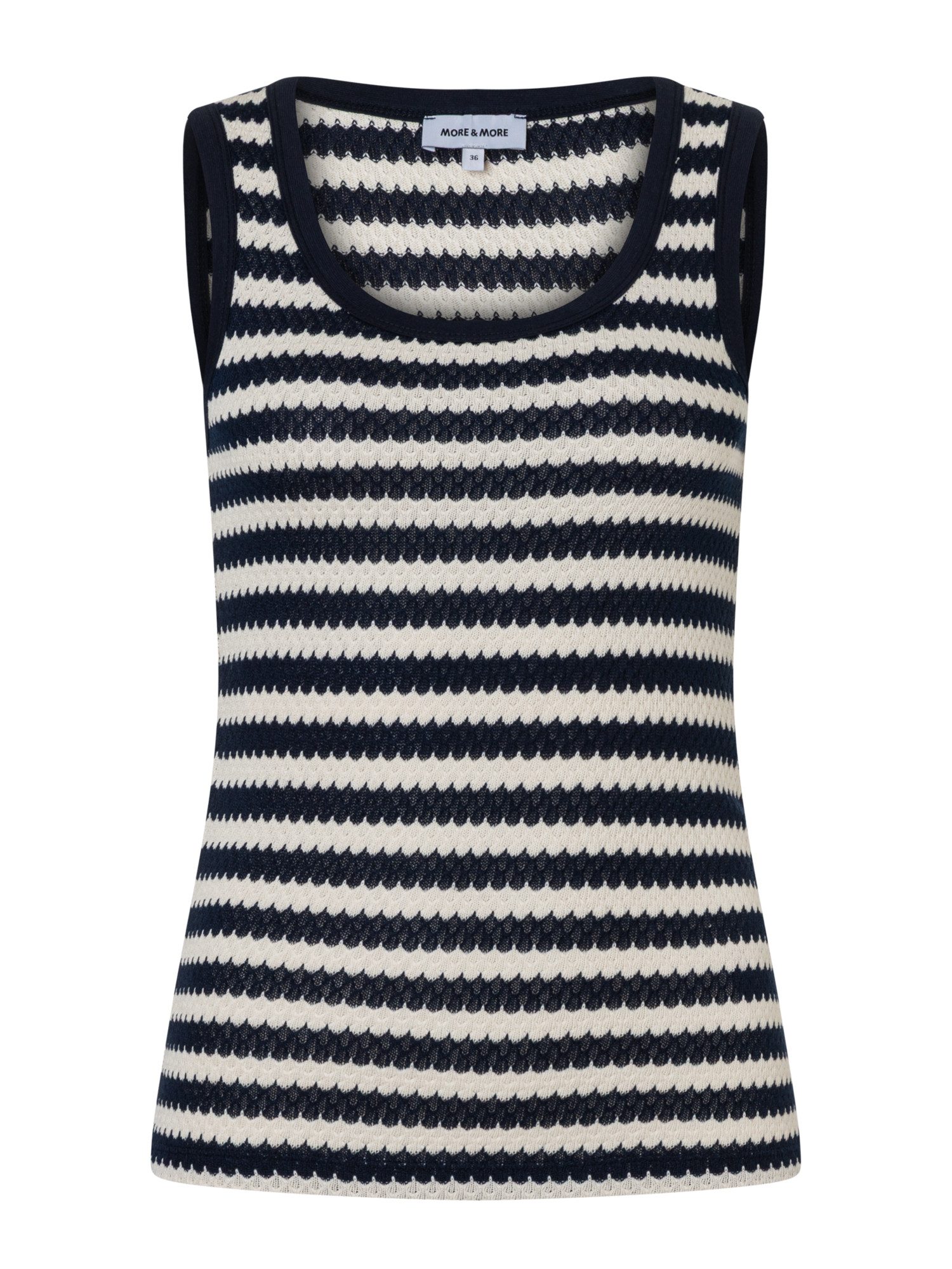 MORE&MORE Shirttop schmales Tank-Top, gestreift