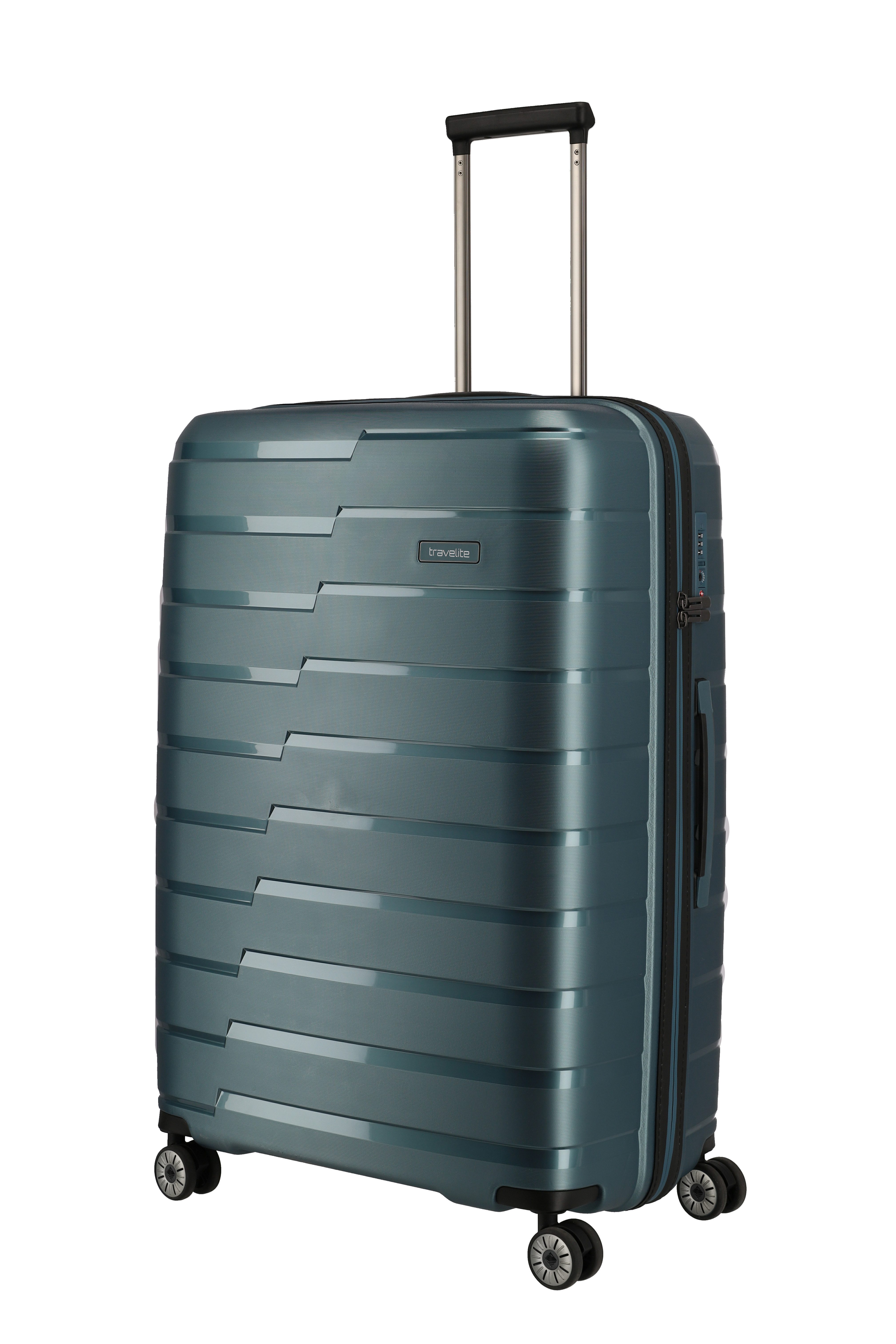 travelite Trolley AIR BASE Reisekoffer Hartschale, 4 Rollen, kratzresistenter Oberfläche und cleverer Innenaufteilung