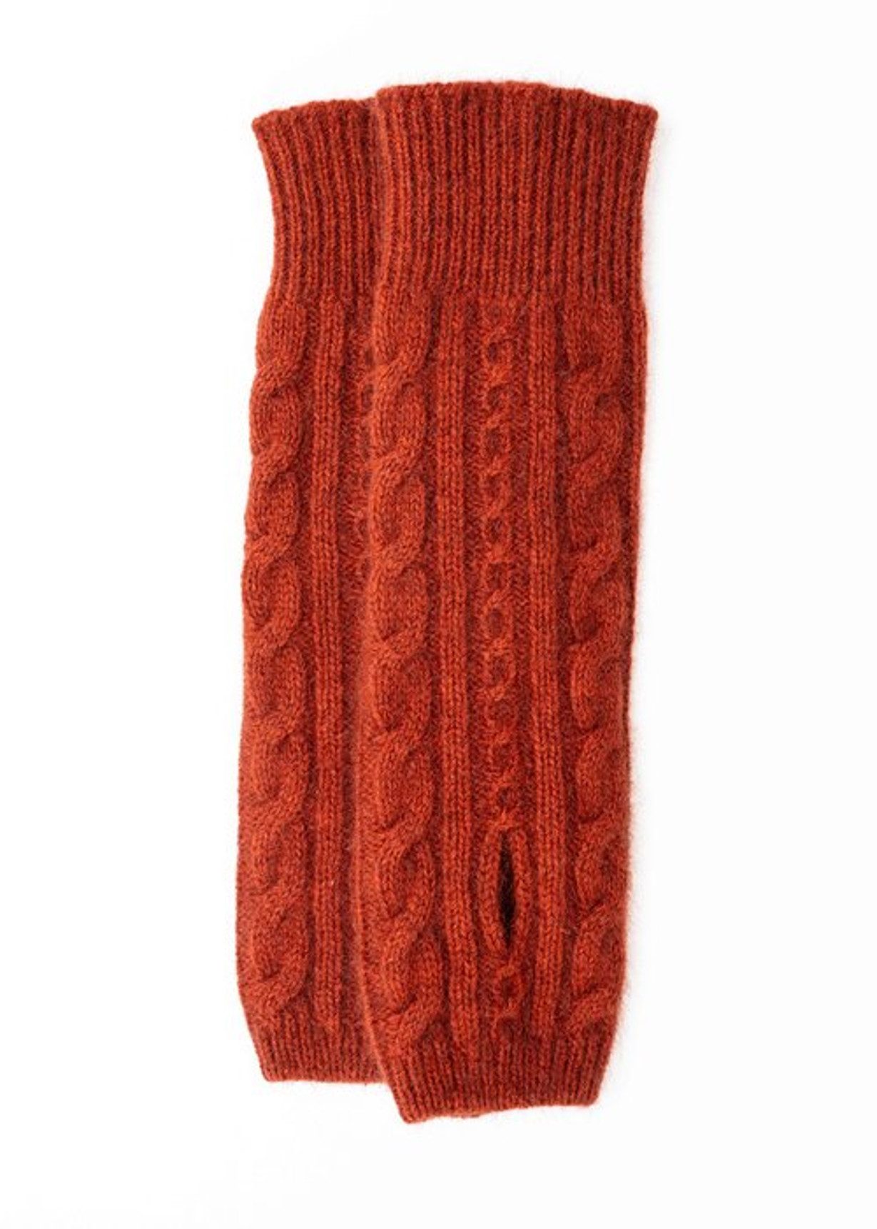 Koru Knitwear Armstulpen Koru Zopfmuster-Stulpen Gelenkwärmer