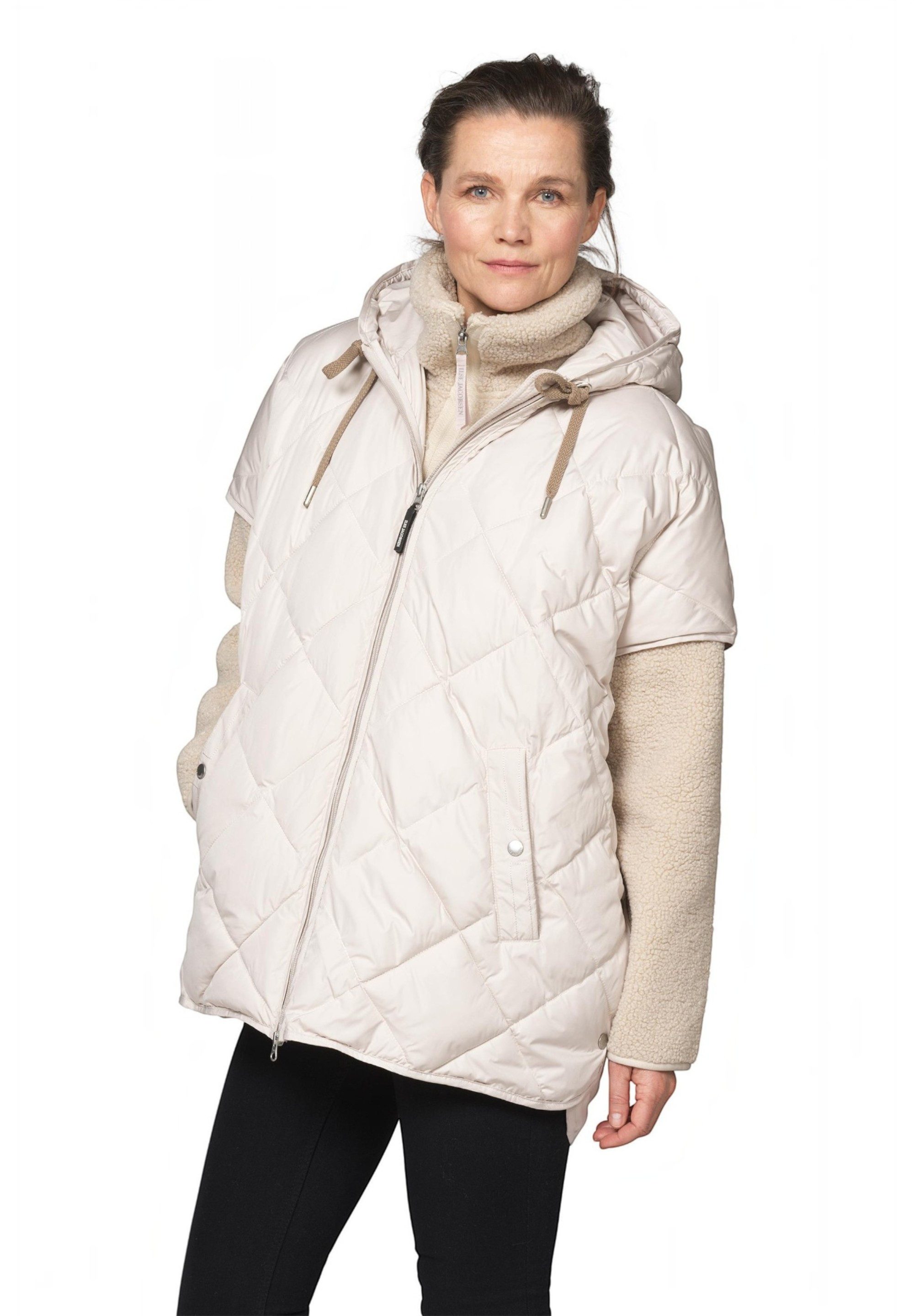 Ilse Jacobsen Cape PEPPY12 Rautensteppung, vegane Füllung, Oversize