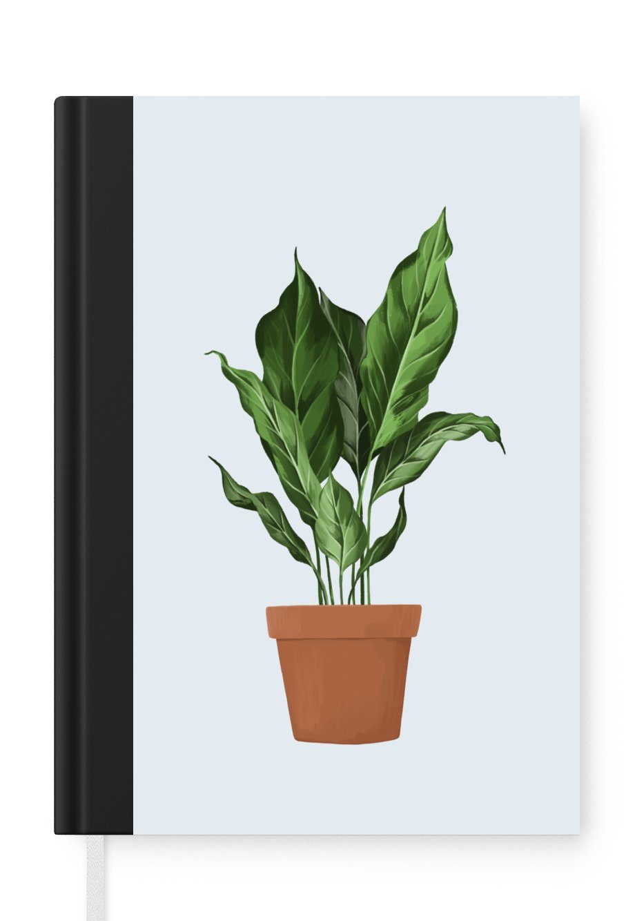 MuchoWow Notizbuch Pflanzen - Pflanzgefäß - Pastell, Journal, Merkzettel, Tagebuch, Notizheft, A5, 98 Seiten, Haushaltsbuch | Notizbücher
