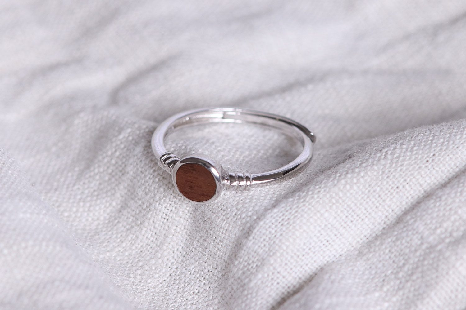 NaturSchatulle Fingerring Circle (Holz & 925 günstig online kaufen